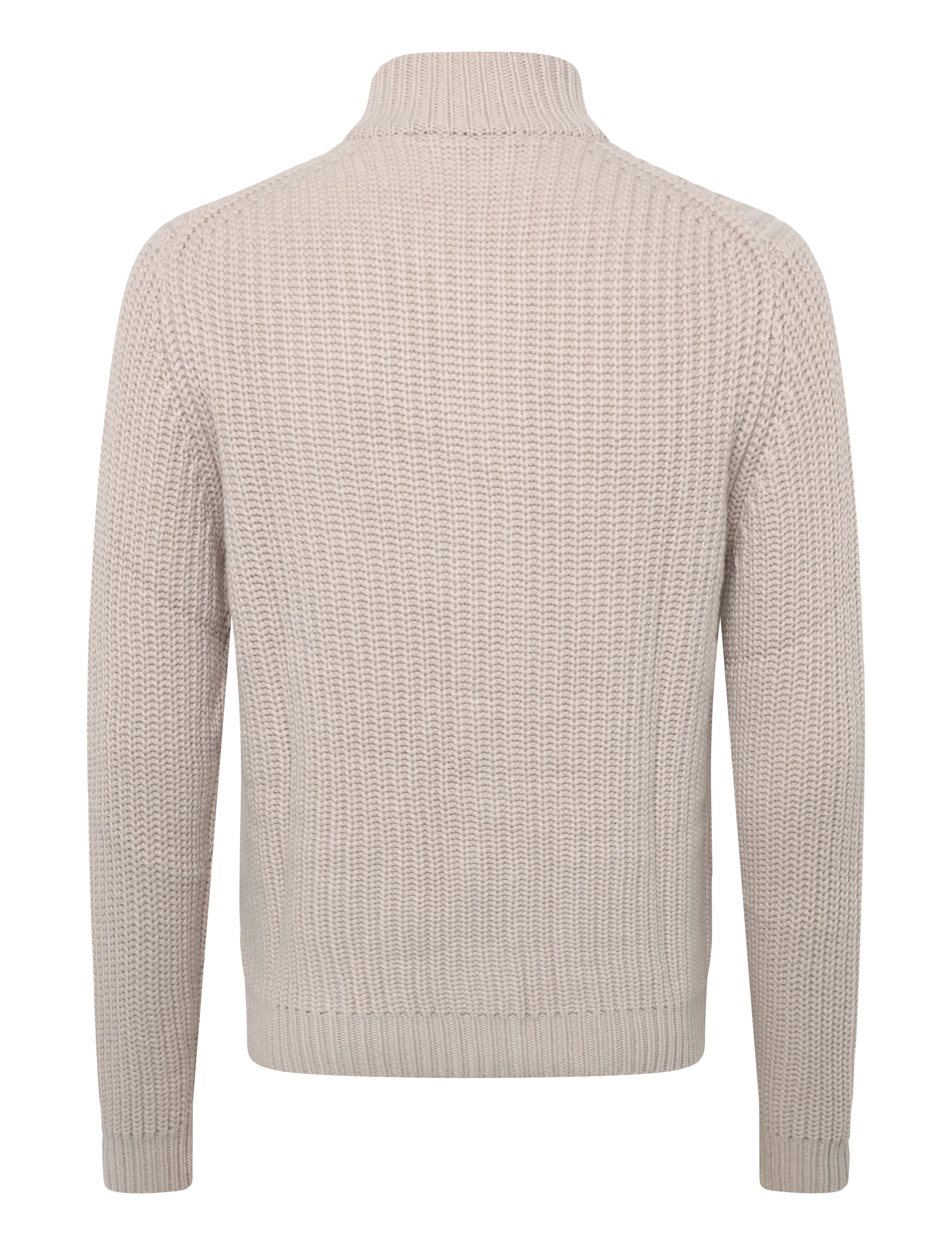 Bramani Cashmere - CARDIGAN ENGLISH RIB - koftor - sabbia - 1