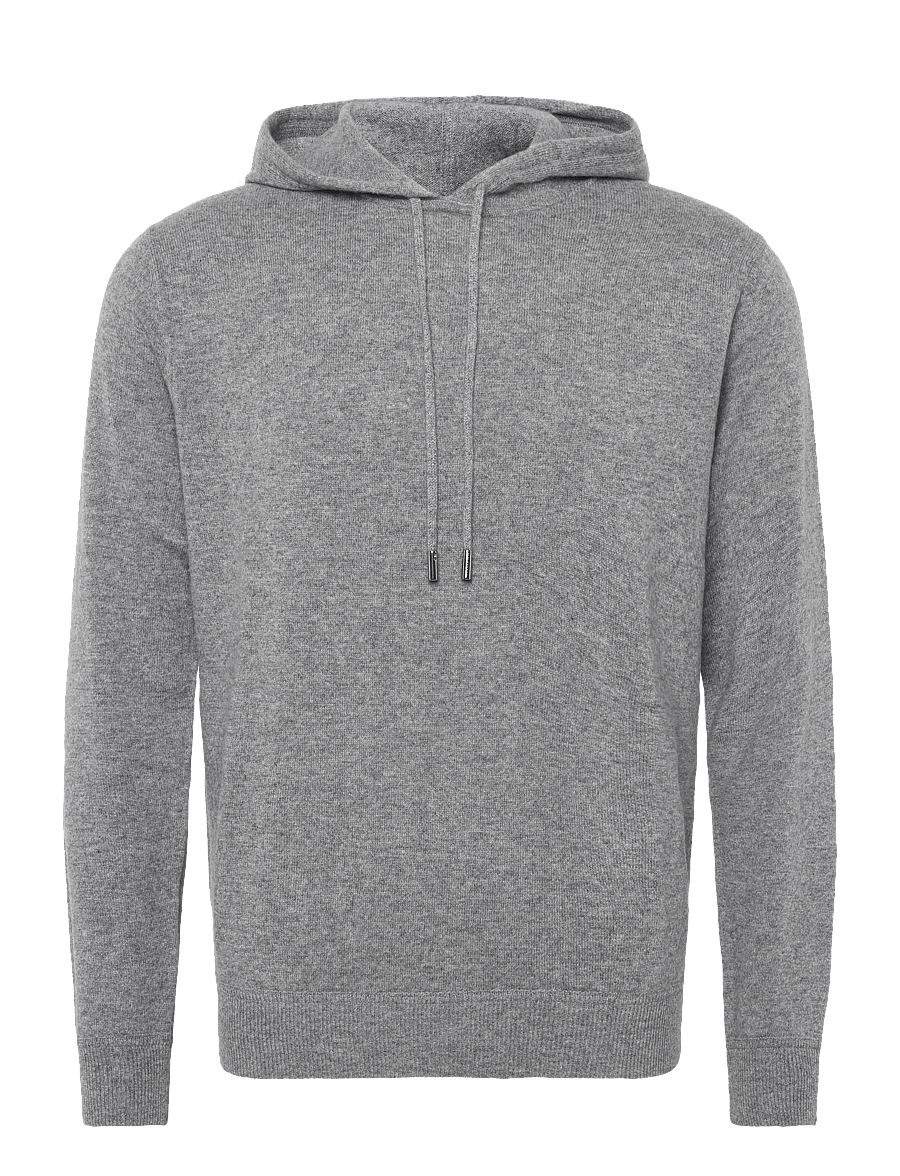 Bramani Cashmere - HOODED SWEATSHIRT - hoodies - cenere - 0