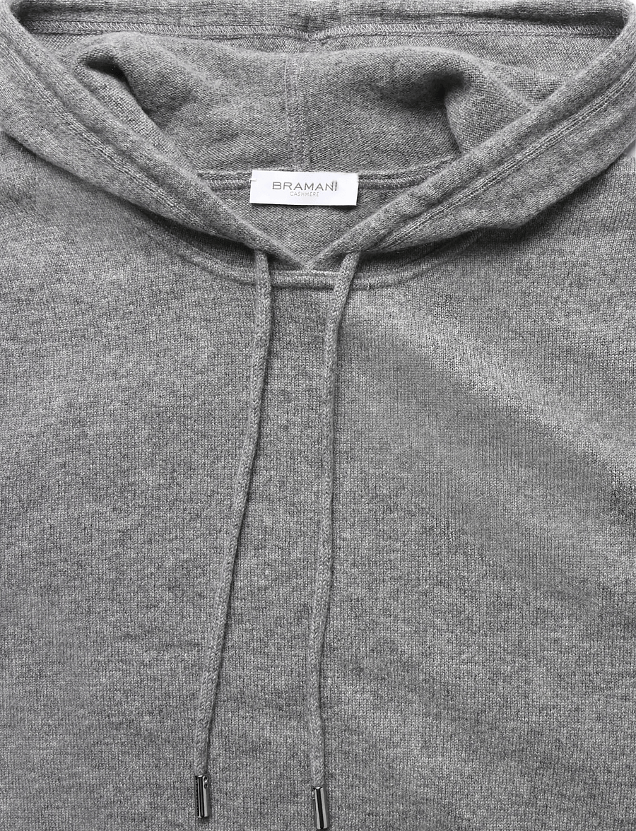 Bramani Cashmere - HOODED SWEATSHIRT - hoodies - cenere - 2