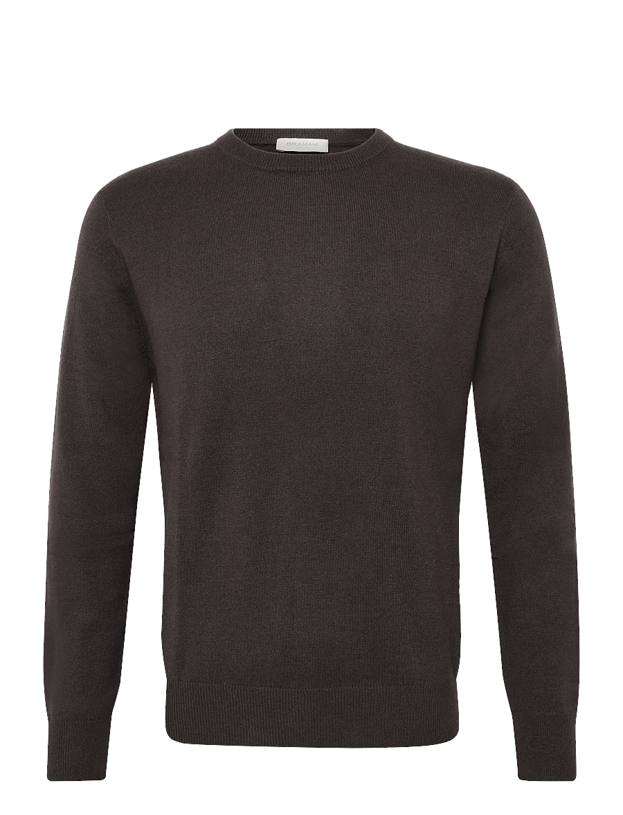 Bramani Cashmere - ROUND NECK - rundhalsad - caffe' - 0