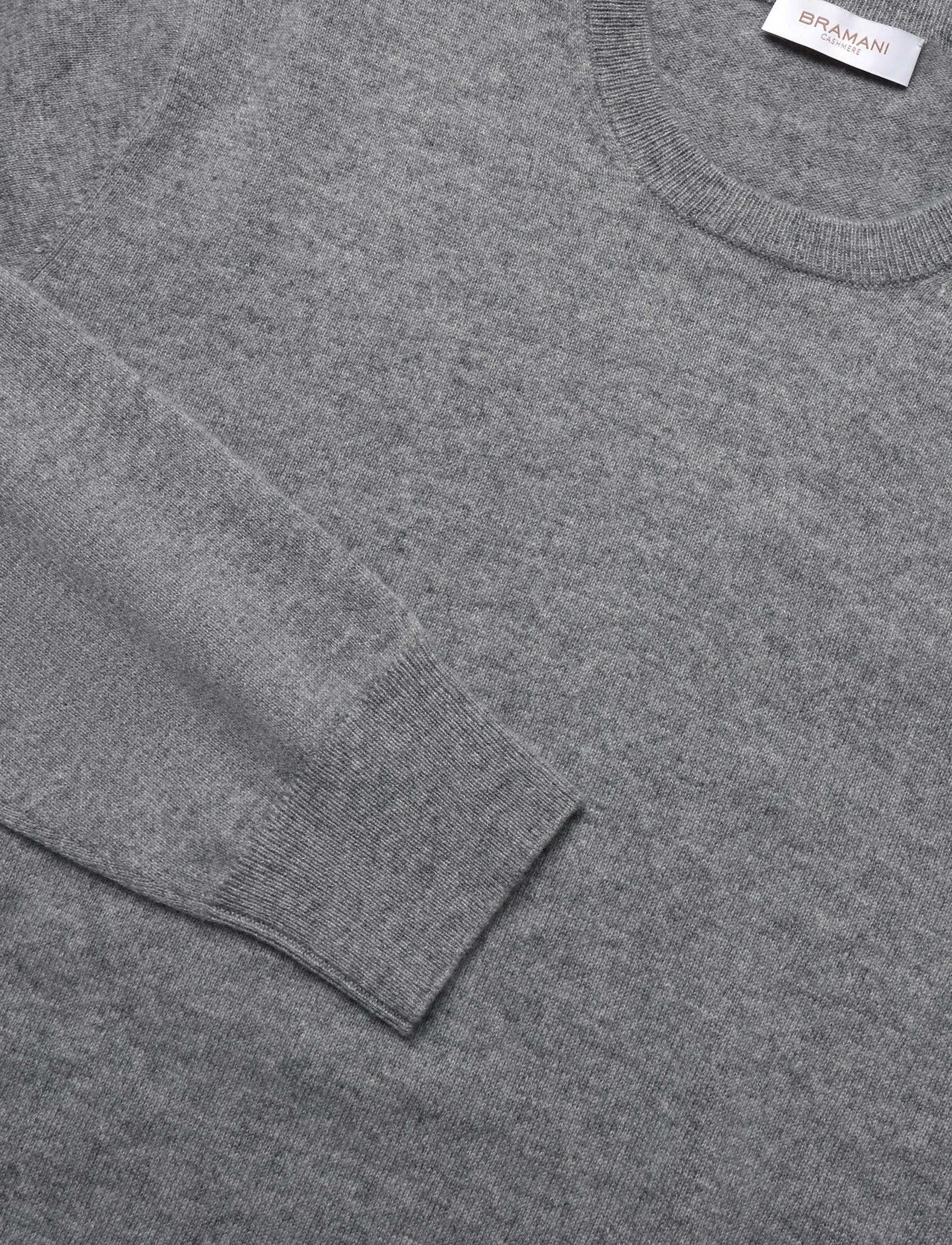 Bramani Cashmere - ROUND NECK - rundhalsad - cenere - 2