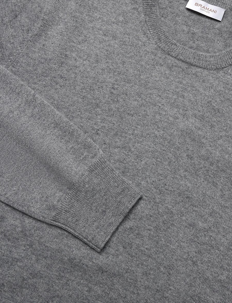Bramani Cashmere - ROUND NECK - rundhalsad - cenere - 2