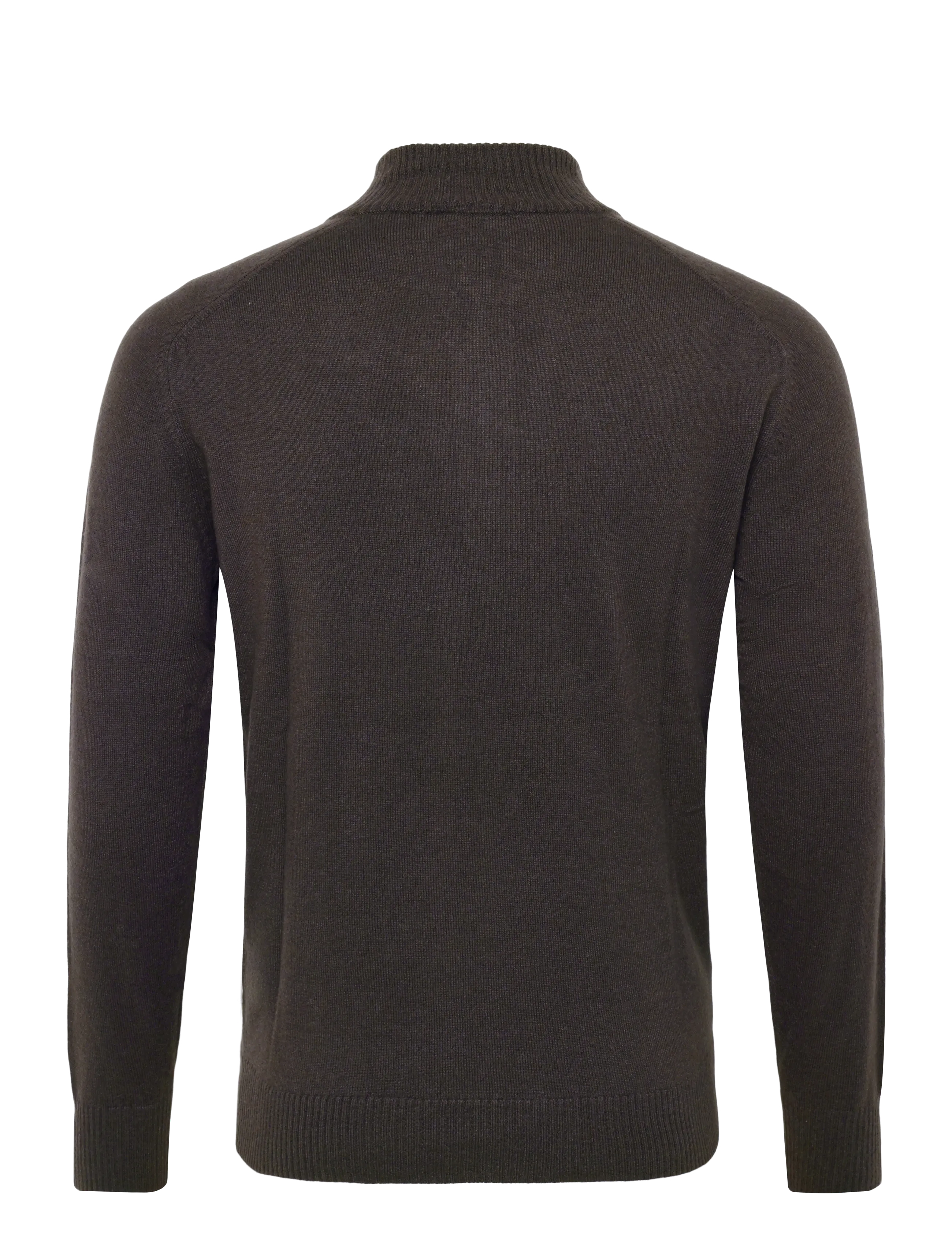 Bramani Cashmere - HALF ZIP CONTRAST - half zip-tröjor - caffe'/argilla - 1