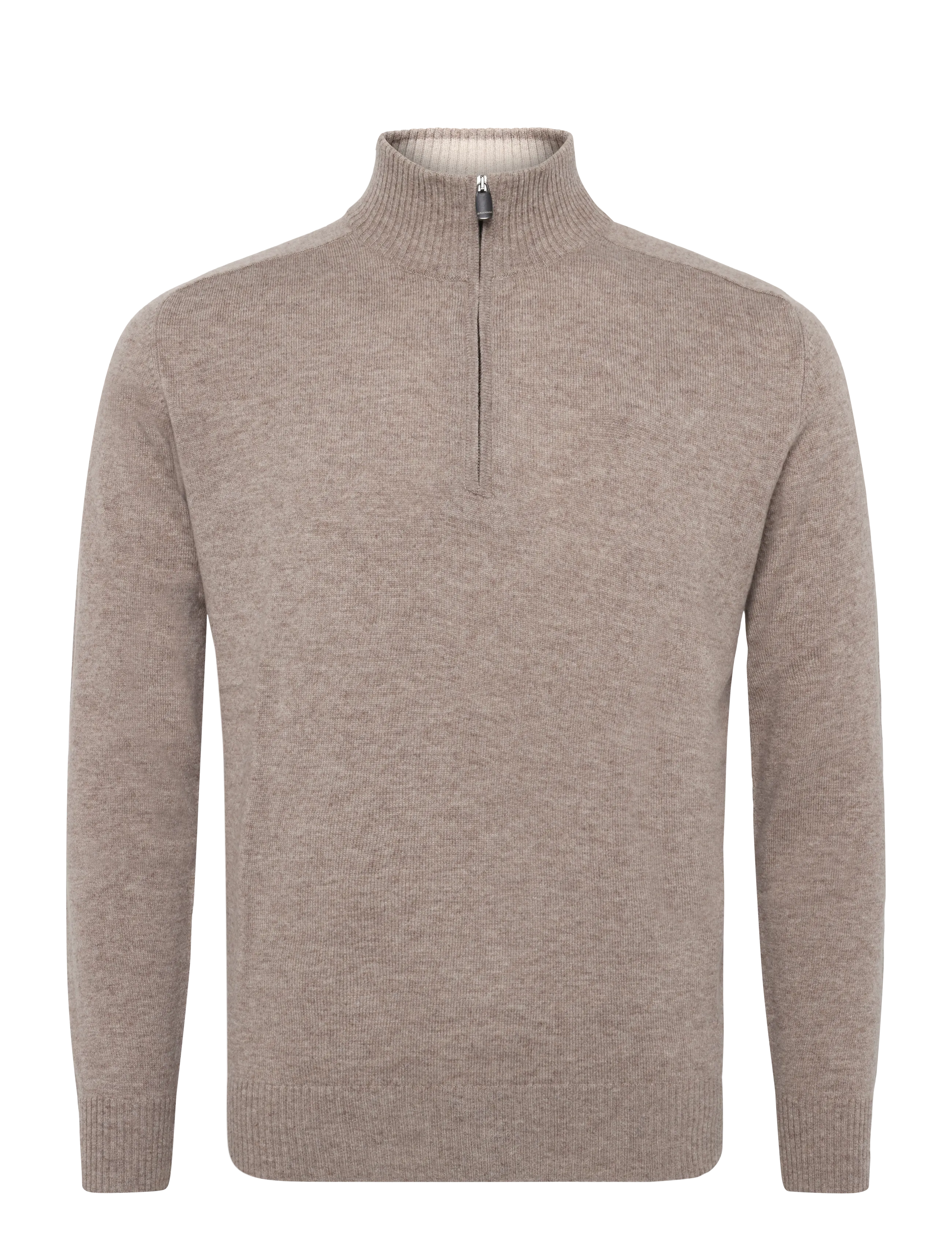Bramani Cashmere HALF ZIP CONTRAST - Säsongens färger - NATURALE/SABBIA / beige
