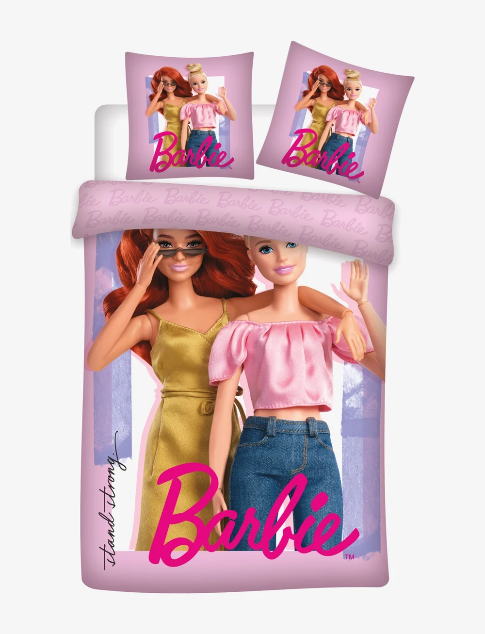 BrandMac - Bed linen Barbie 054 - 140x200, 60x63 cm - bettwäsche-set - multi coloured - 0