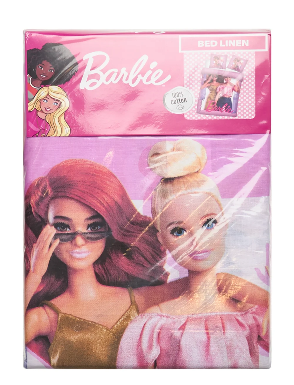 BrandMac - Bed linen Barbie 054 - 140x200, 60x63 cm - bettwäsche-set - multi coloured - 1