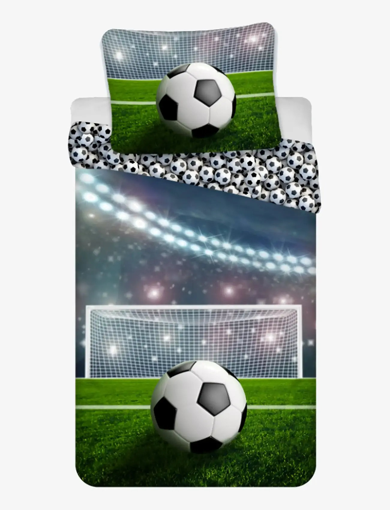 BrandMac - Bed linen NB 2003 Football - 140x200, 70x90 cm - sengesæt - multi coloured - 0