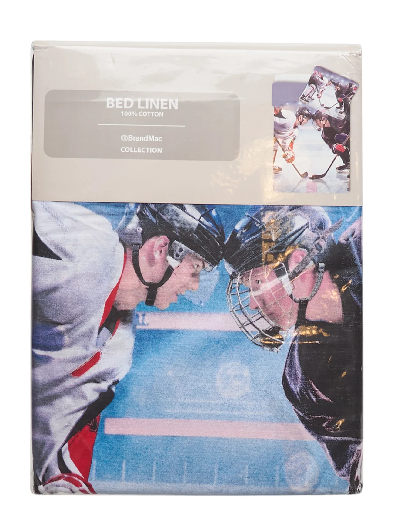 BrandMac - Bed linen NB 2200 Ice hockey - 140x200, 60x63 cm - mažiausios kainos - multi coloured - 1