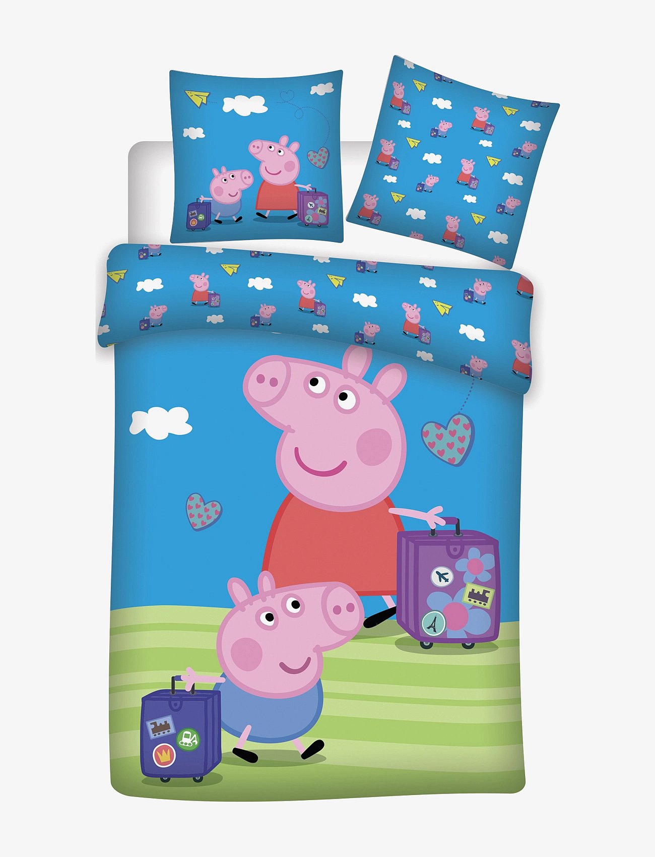 Bed linen junior Peppa Pig PEP 148, 100x135, 40x60 cm - MULTI COLOURED
