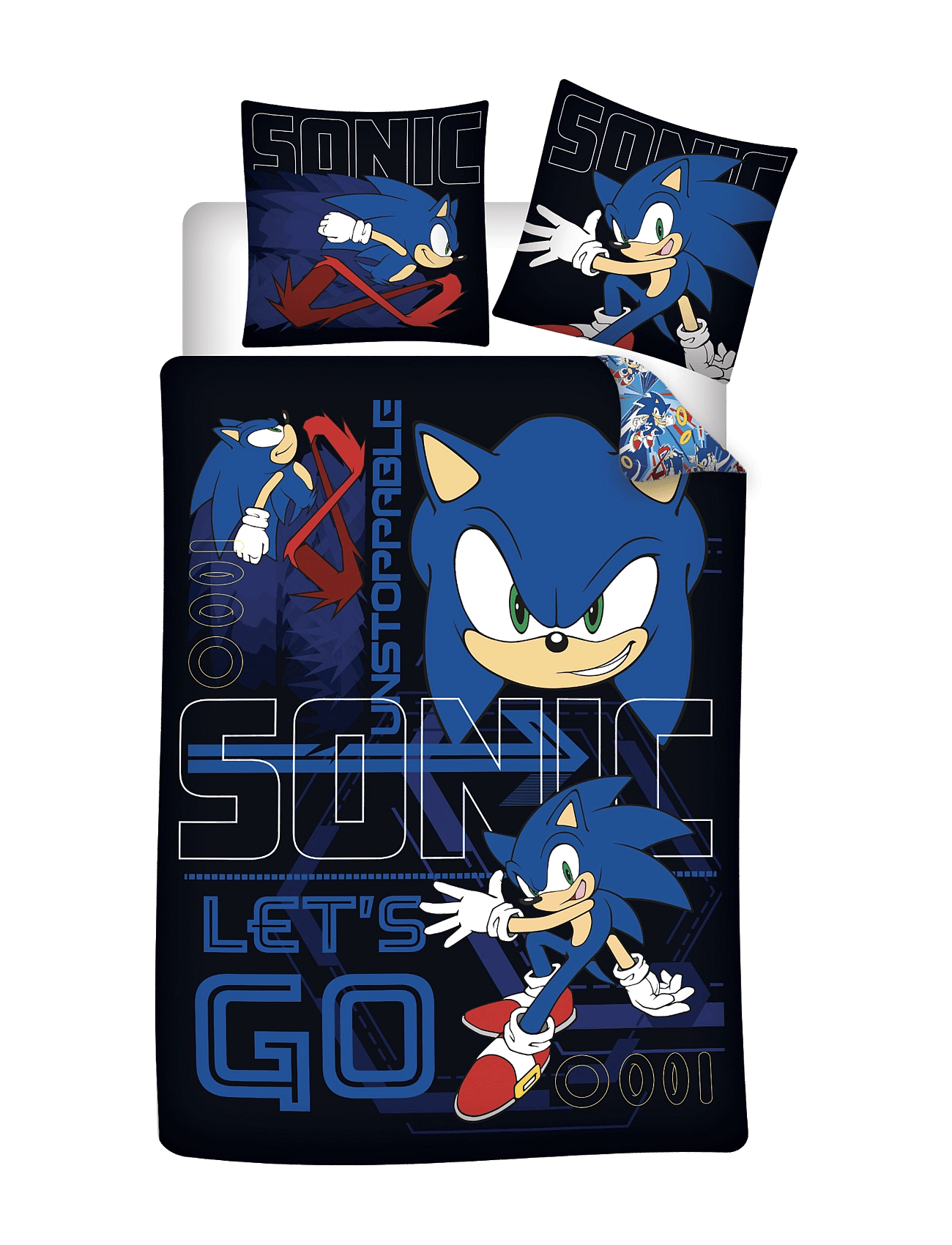 Bed linen Sonic, SON 002 -140x200, 60x63 cm - MULTI COLOURED