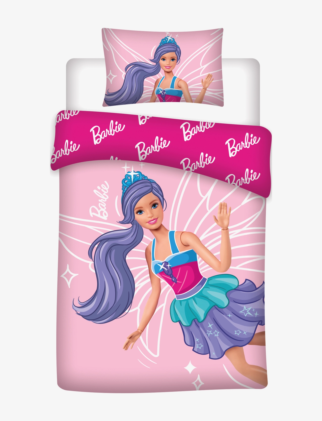 BRANDMAC Bed Linen Junior Barbie 032 Patterned - 100X140CM;40X45CM - Kinder