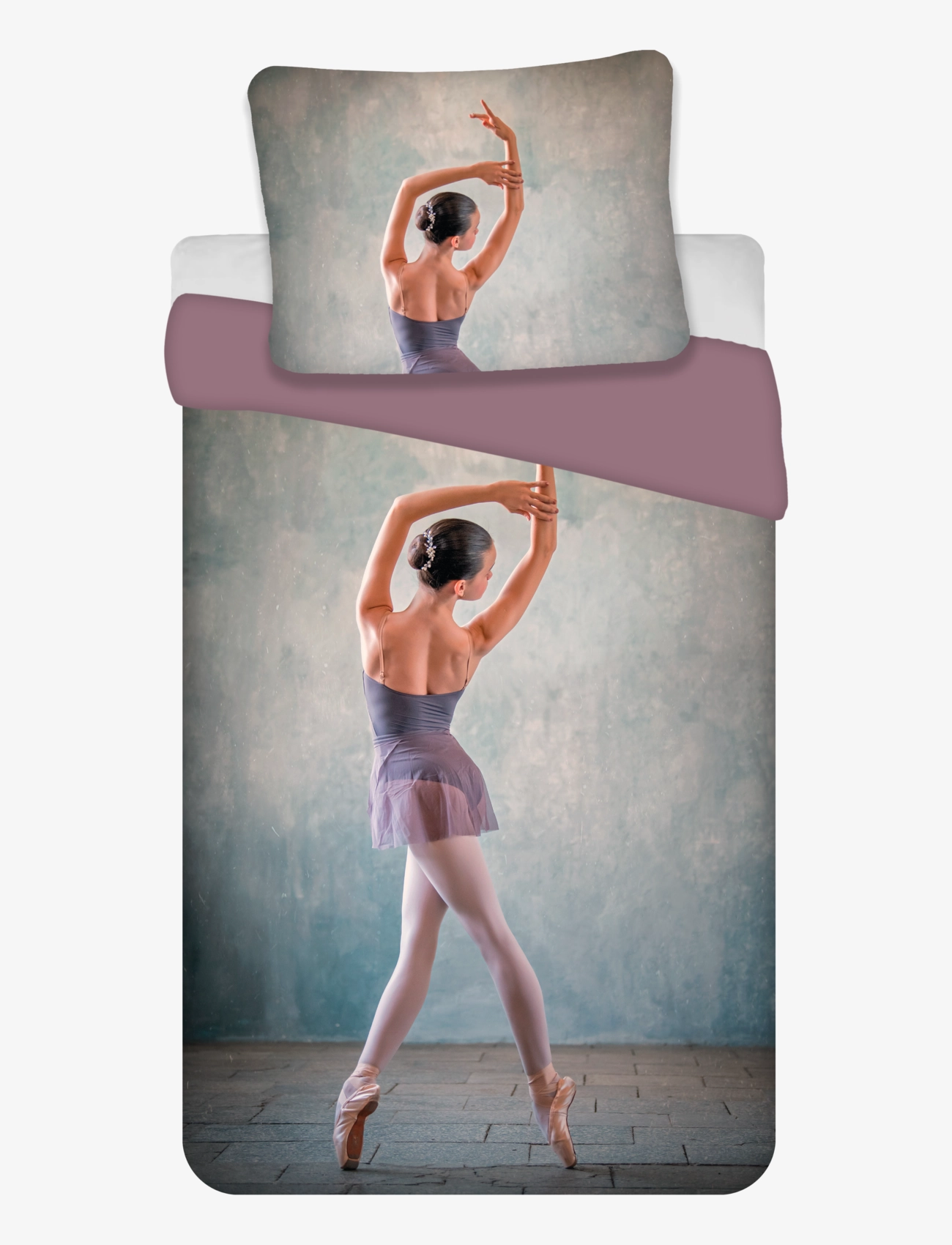 BRANDMAC Bed Linen Nb 2307 Ballerina Patterned - 140X200CM;60X63CM - Kinder