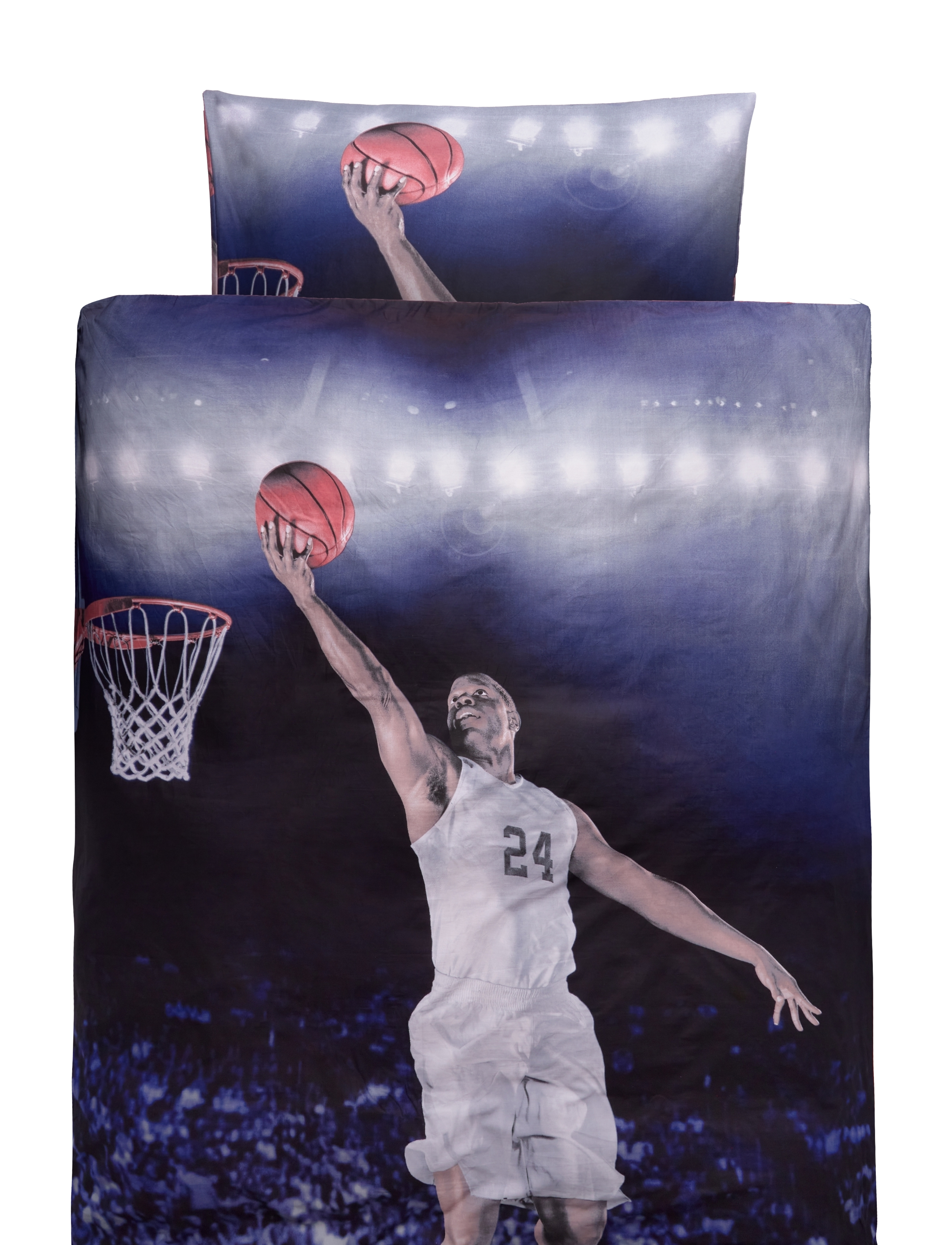 BRANDMAC Bed Linen Nb 2311 Basketball - 140X200, 60X63 Cm Patterned - 140X200CM;60X63CM - Kinder