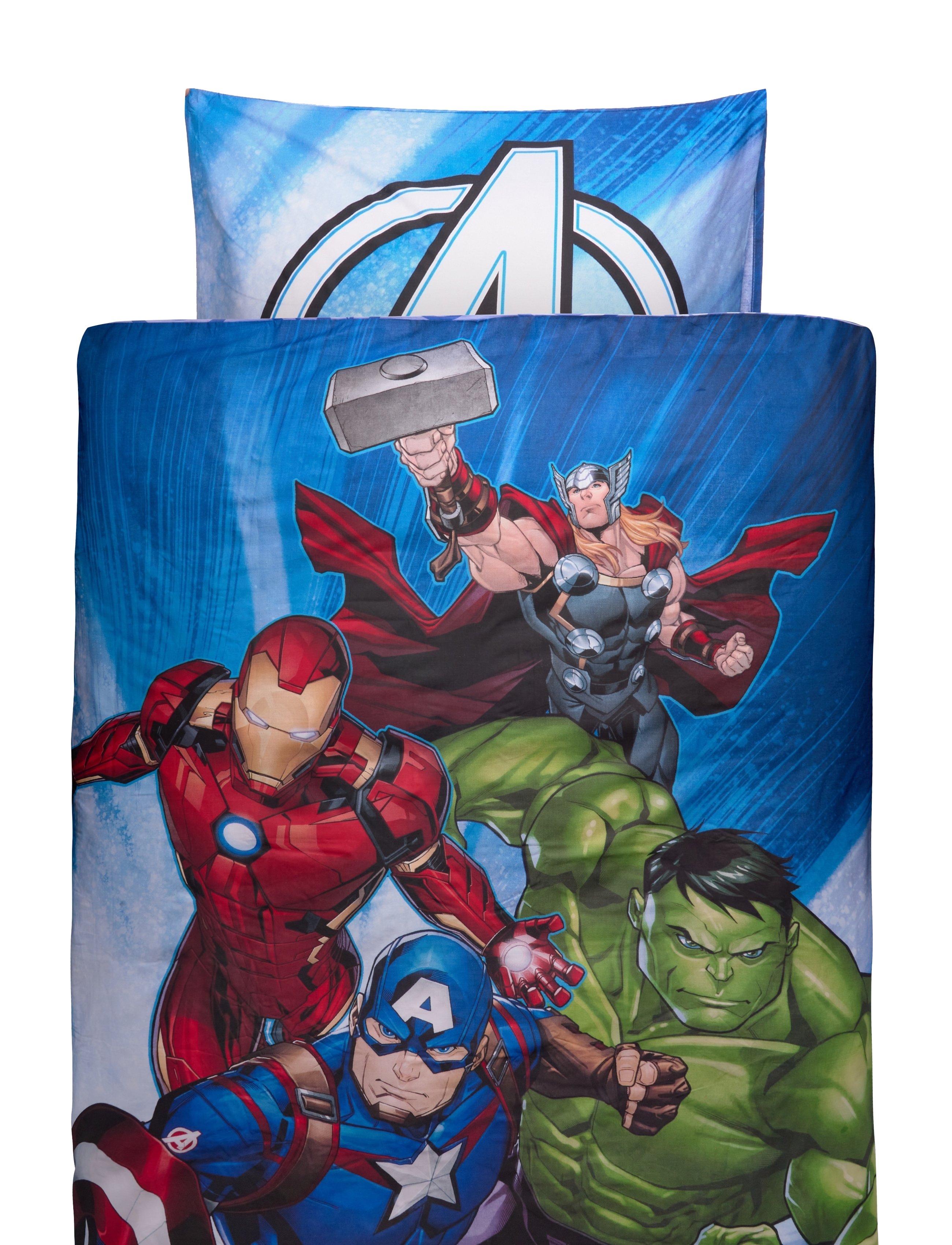 BRANDMAC Bed Linen Avengers 1925 - 140X200 60X63 Cm Patterned - 140X200CM;60X63CM - Kinder