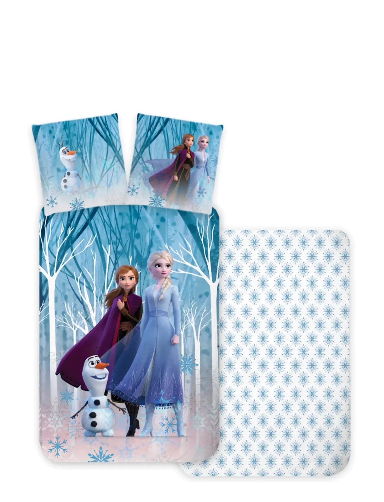 Frost Bed Linen Junior Frozen 4899 100X140, 40X45 Cm, 100X140.40X45 cm, Sleep Time, Blau - Sets, Kinder