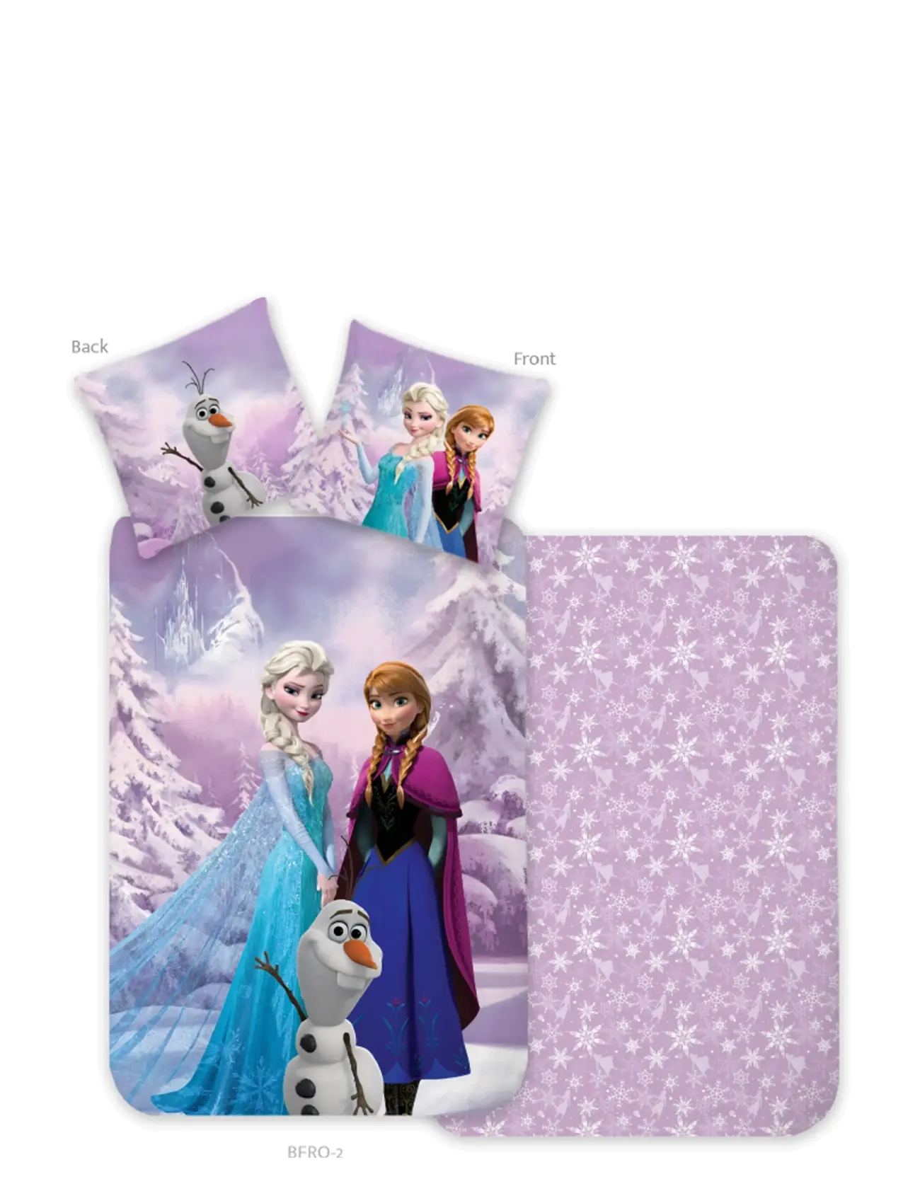 Bed linen junior Frozen 42 - 100x140, 40x45 cm - MULTI COLOURED