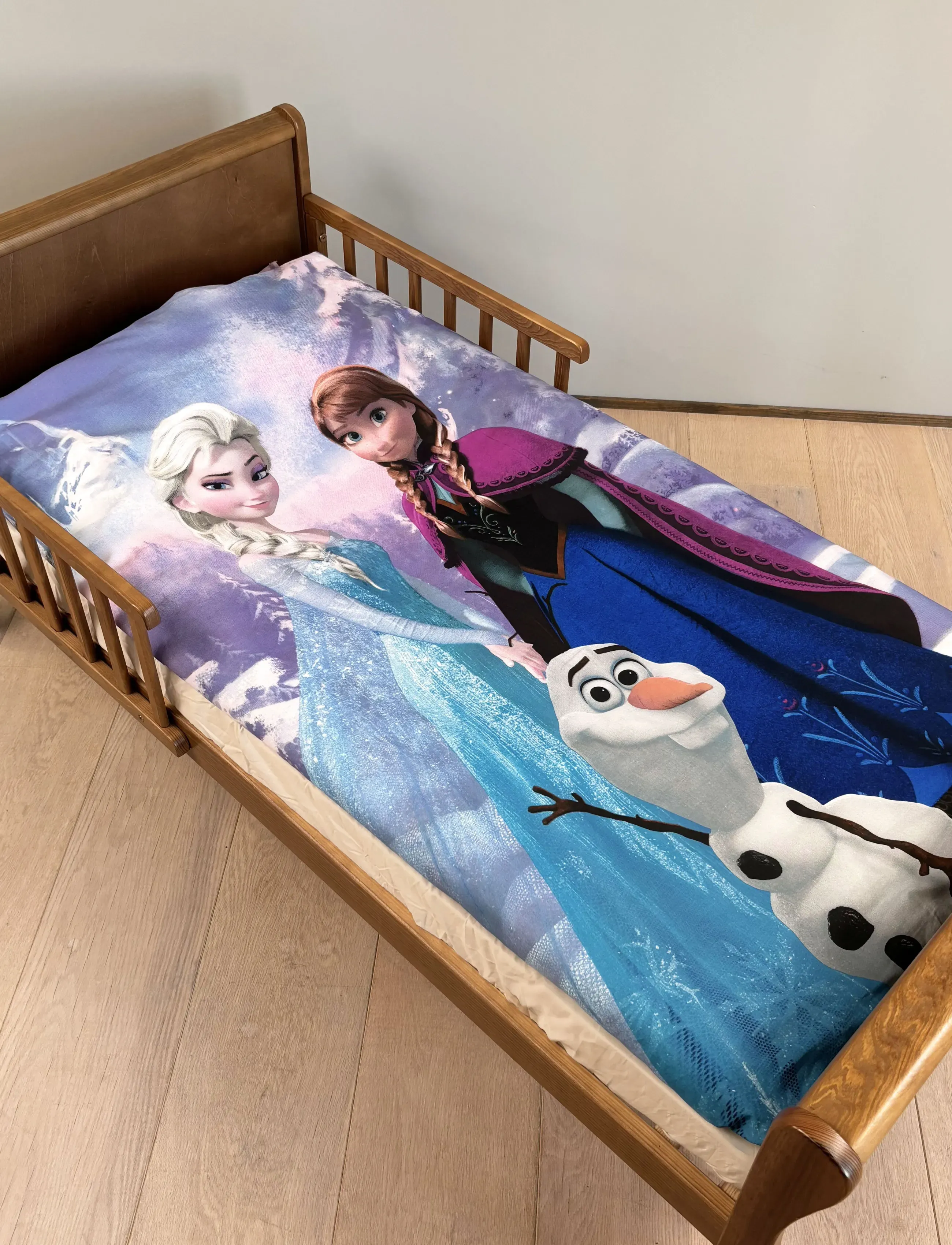 Frost Bed Linen Junior Frozen 42 100X140, 40X45 Cm, 100X140.40X45 cm, Sleep Time, Blau - Sets, Kinder