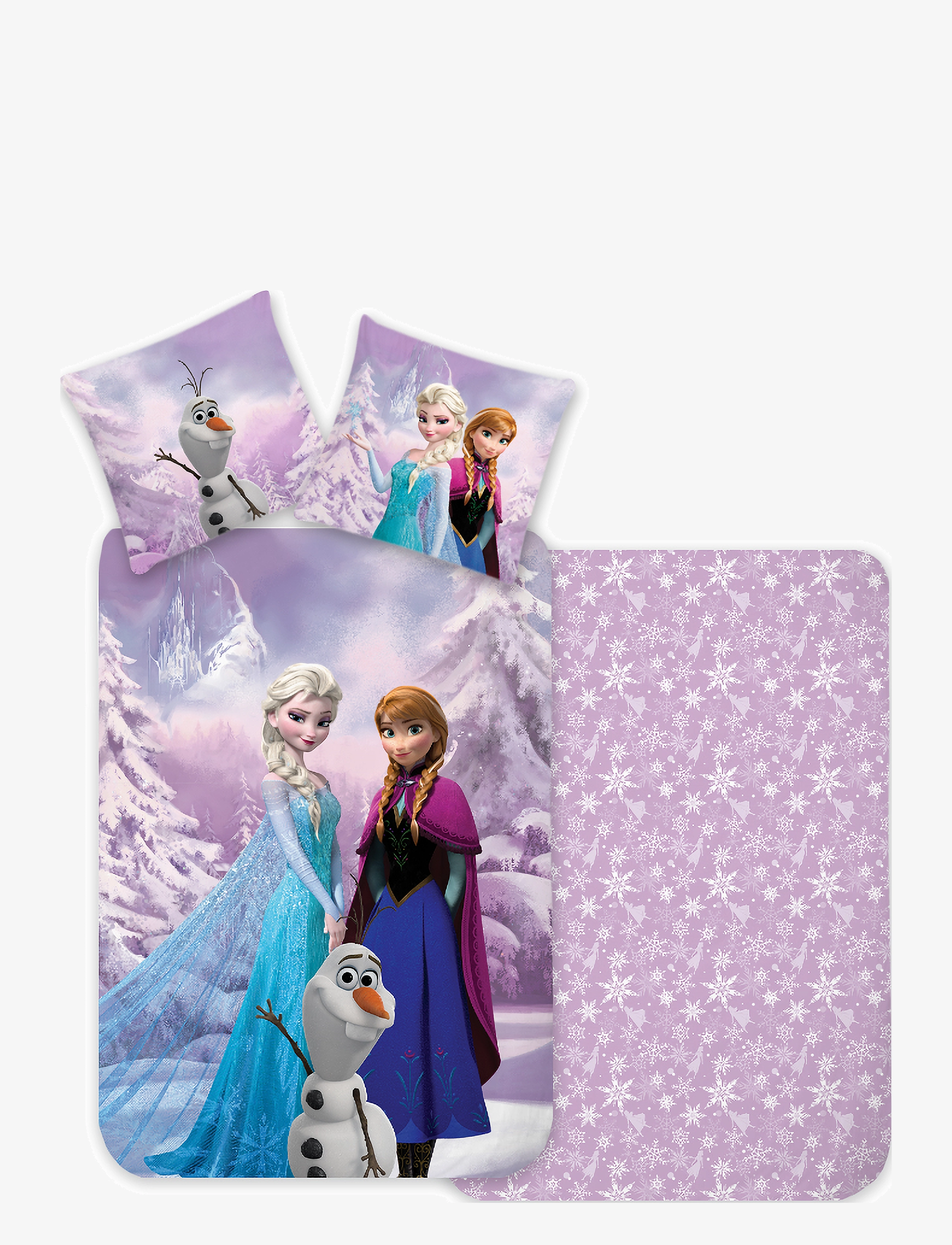 Frozen Bed Linen Frozen 42 140X200 60X63 Cm,,,Mehrfarbig/gemustert Gr.140X200.60X63CM