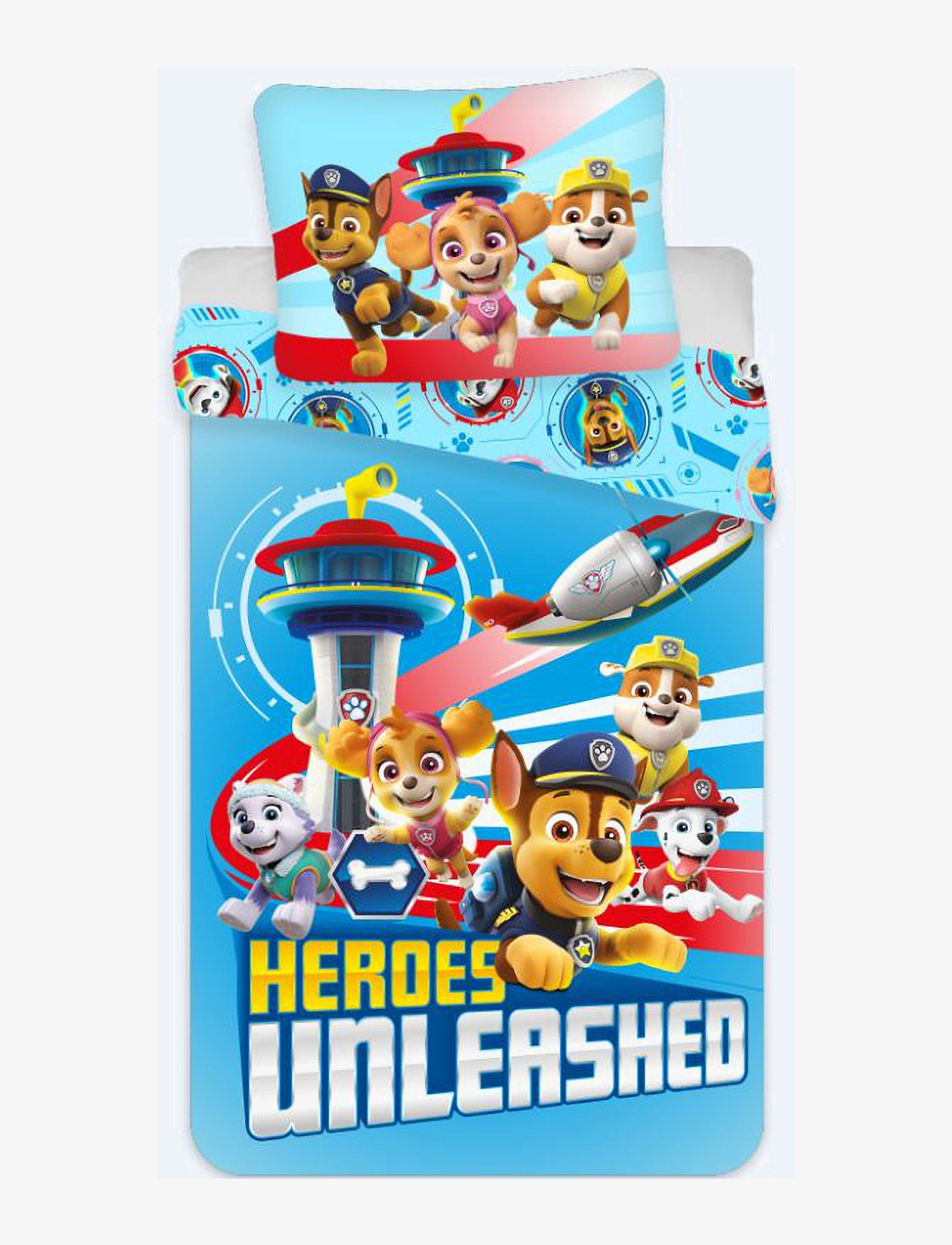 BrandMac Bed linen Paw Patrol PP 1069 - 140x200, 60x63 cm - Kids home - MULTI COLOURED / multi
