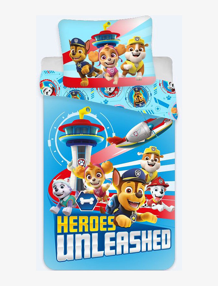 Paw Patrol - Bed linen Paw Patrol PP 1069 - 140x200, 60x63 cm - sengesæt - multi coloured - 0