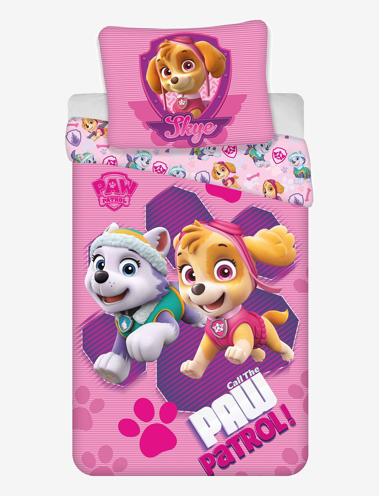 Paw Patrol Bed linen Paw Patrol PP 1105 - 140x200, 70x90 cm - Schlafen - MULTI COLOURED / pink/rose