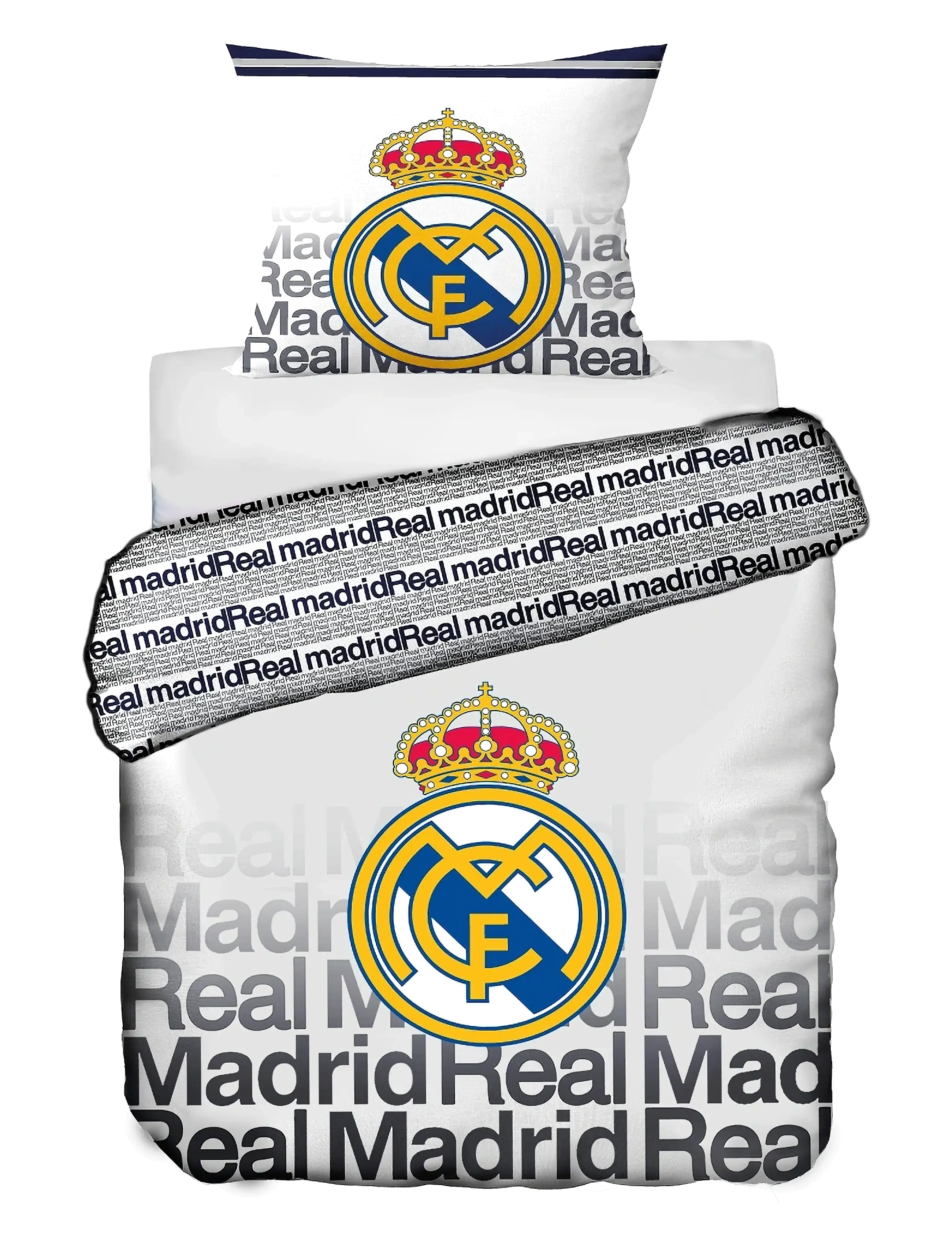 Fodbold Bed Linen Senior Rm 1021 140X200, 60X63 Cm, Bed Sæt, Hvid, Str: 140X200;60X63CM