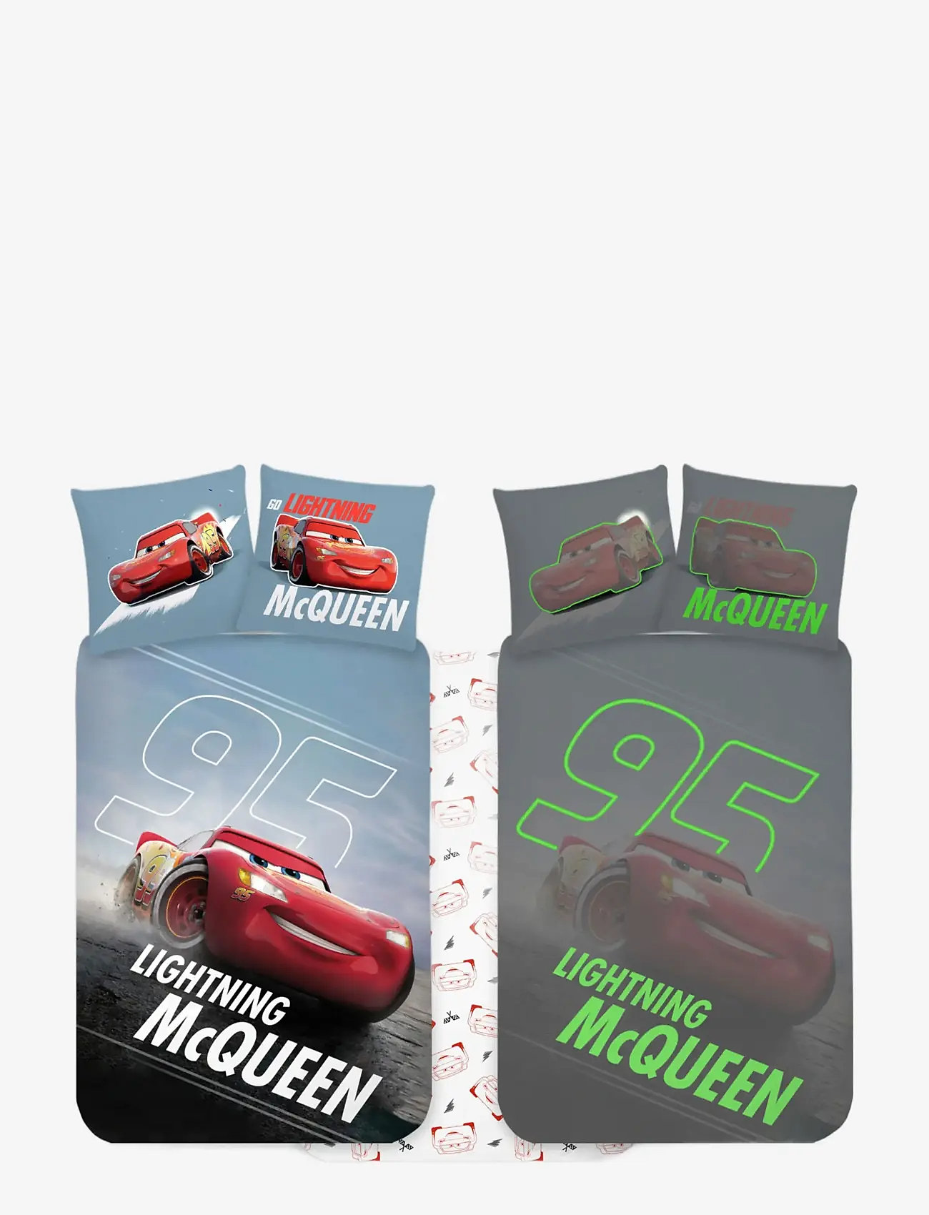 BrandMac - Bed linen Cars 383 Glow - 100x140 40x45 cm - påslakanset - multi coloured - 0