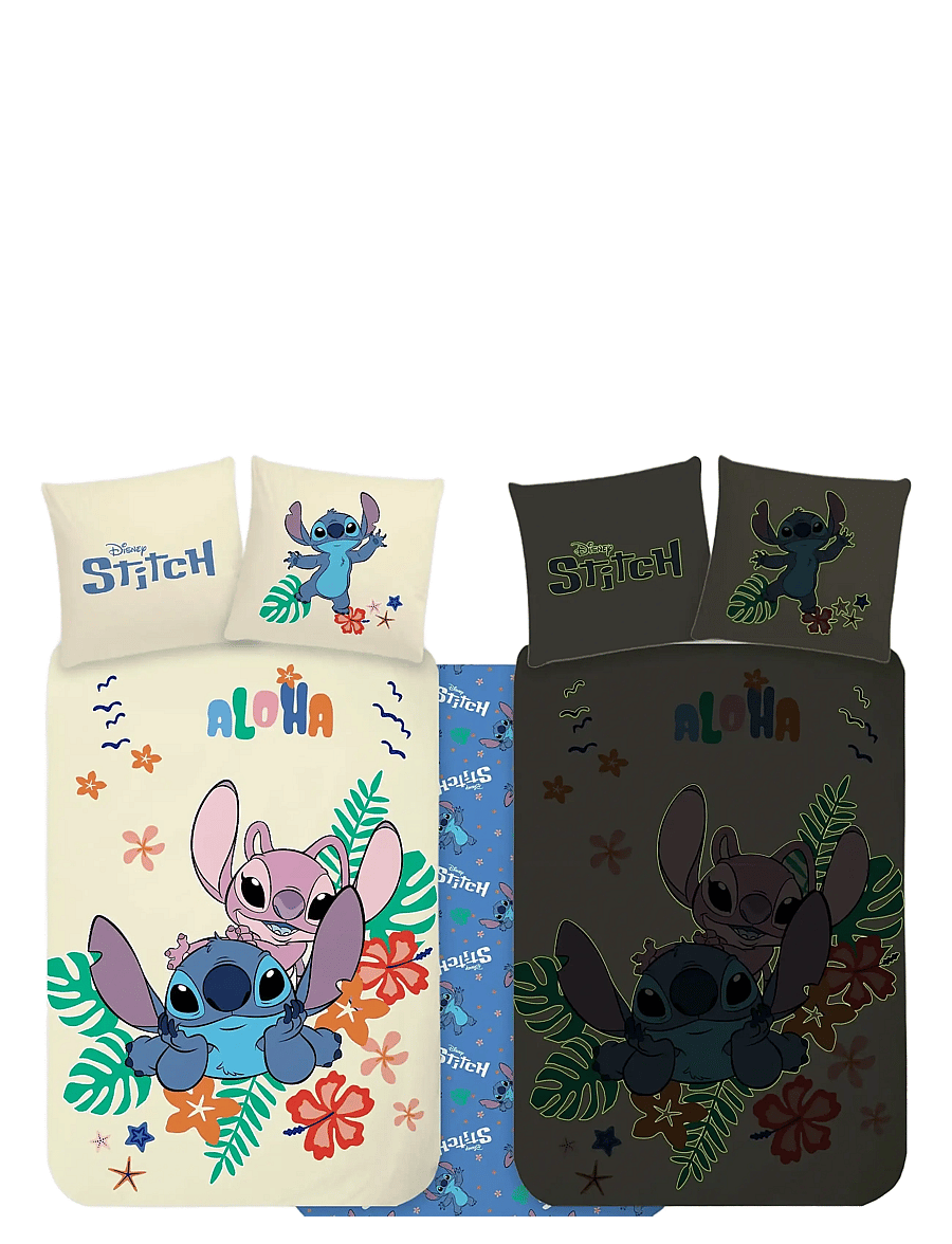 Lilo & Stitch - Bed linen Lilo 5609 Glow - 100x140 40x45 cm - sengesæt - multi coloured - 0