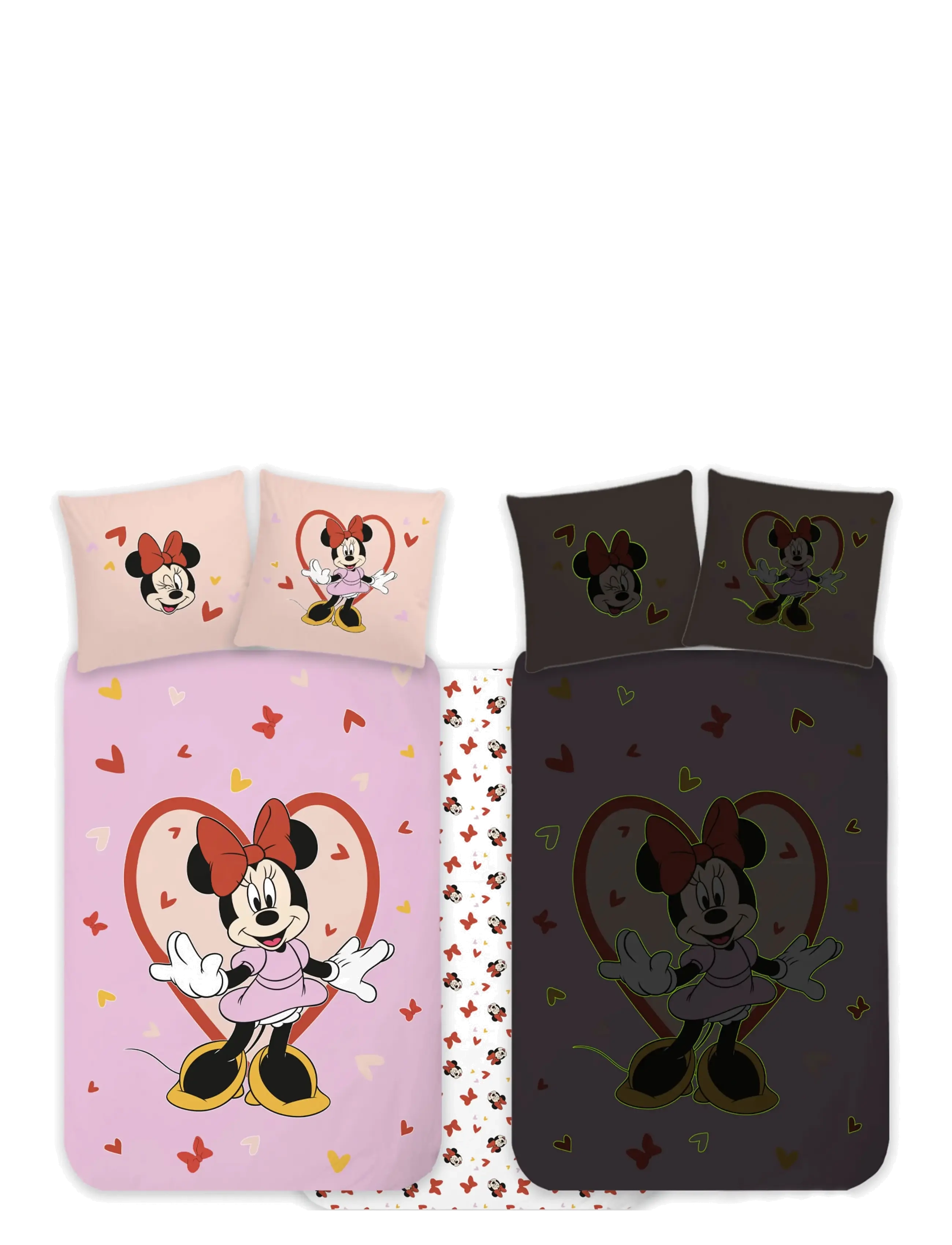 Minnie Maus Bed linen Minnie 1932 Glow - 100x140 40x45 cm - Disney - MULTI COLOURED / multi