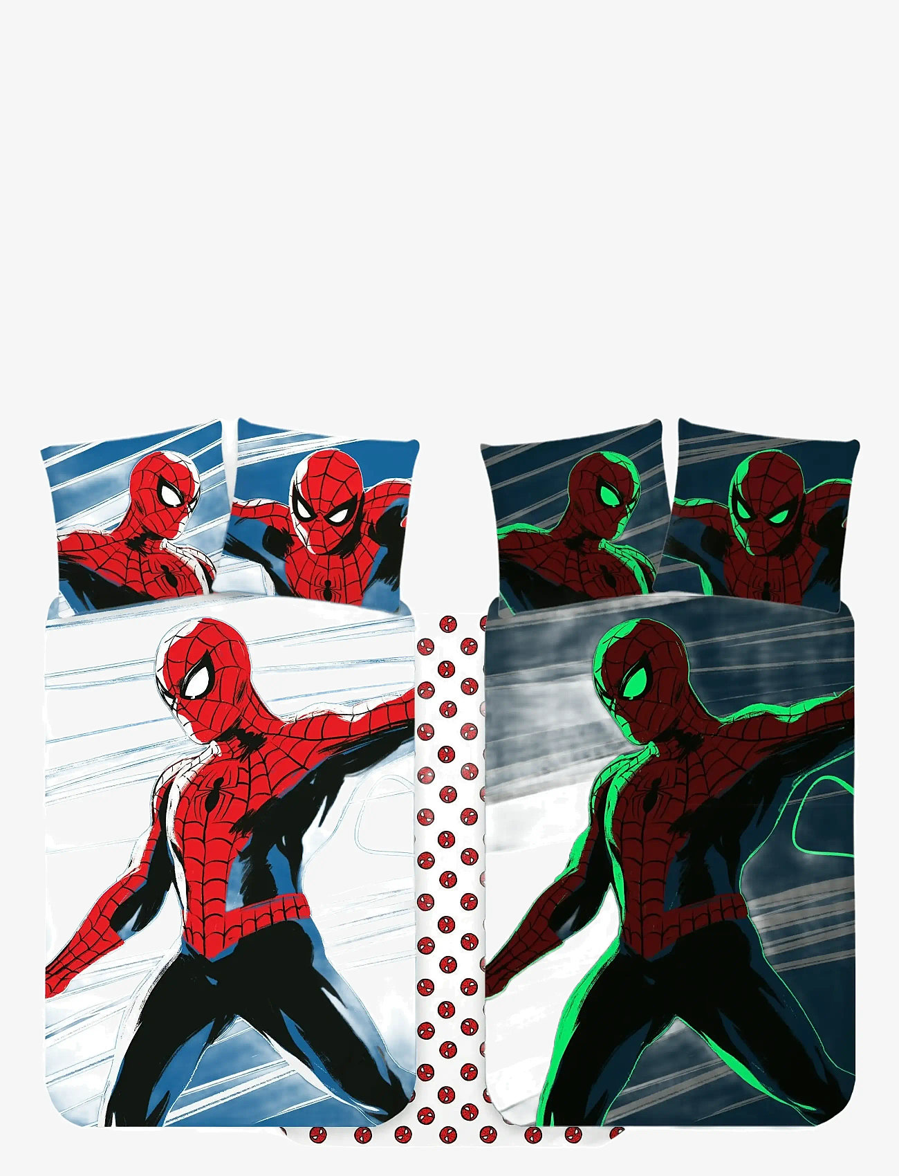 Spider-man - Bed linen Spiderman 1053 Glow - 100x140 40x45 cm - bettwäsche-set - multi coloured - 1