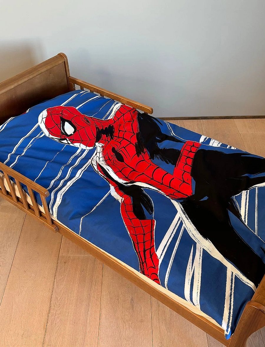 Spider-man - Bed linen Spiderman 1053 Glow - 100x140 40x45 cm - sengesæt - multi coloured - 0