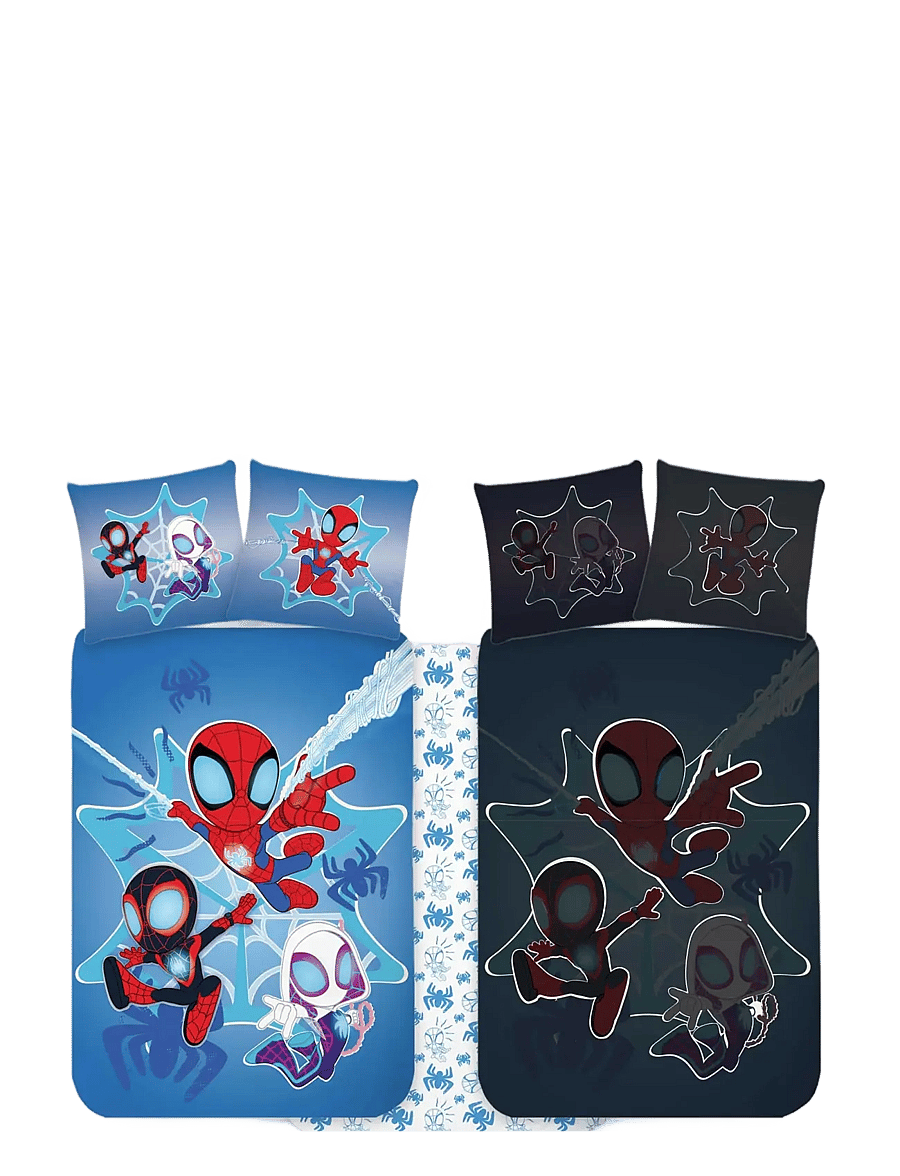 Ämblikmees - Bed linen Spidey 5458 Glow - 100x140 40x45 cm - voodipesukomplektid - multi coloured - 0