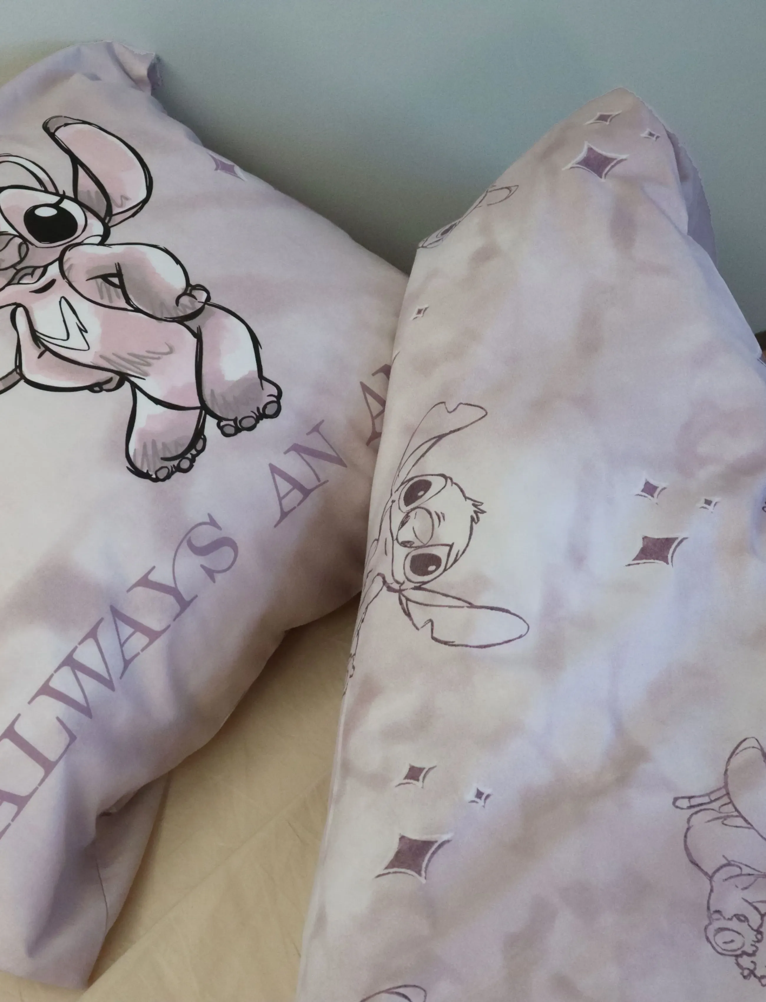Lilo & Stitch Bed Linen Senior 6022 140X200, 60X63 Cm, 140X200.60X63 cm, Sleep Time, Lila - Sheets, Kinder