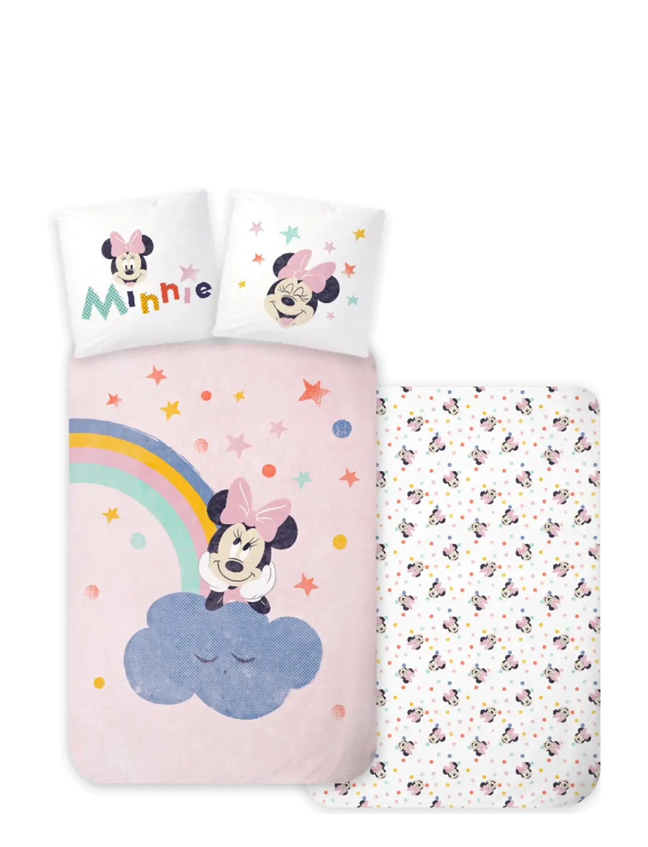 Minnie Mouse Bed Linen Senior 3394 140X200, 60X63 Cm, 140X200.60X63 cm, Sleep Time, Rosa - Sets, Kinder