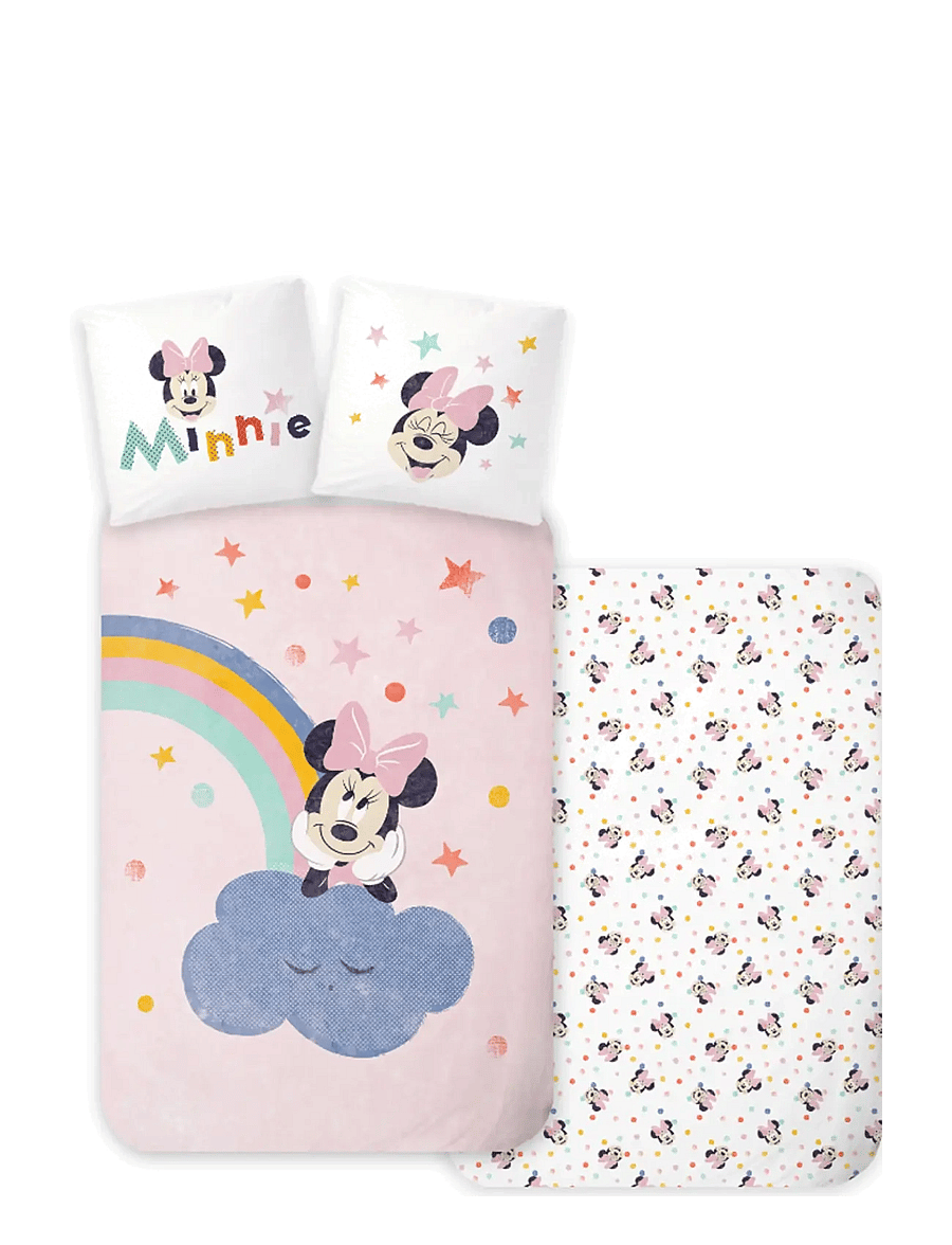 Minnie Mouse - Bed linen Senior Minnie 3394 - 140x200, 60x63 cm - sengesæt - multi coloured - 0