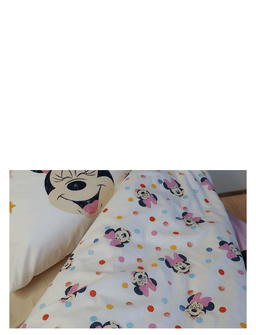 Minnie Mouse - Bed linen Senior Minnie 3394 - 140x200, 60x63 cm - sengesæt - multi coloured - 1
