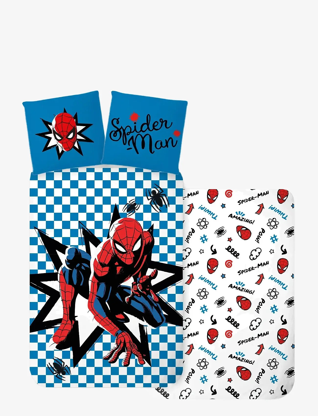 Spider-man - Bed linen Senior Spiderman 3674 - 140x200, 60x63 cm - draps - multi coloured - 1