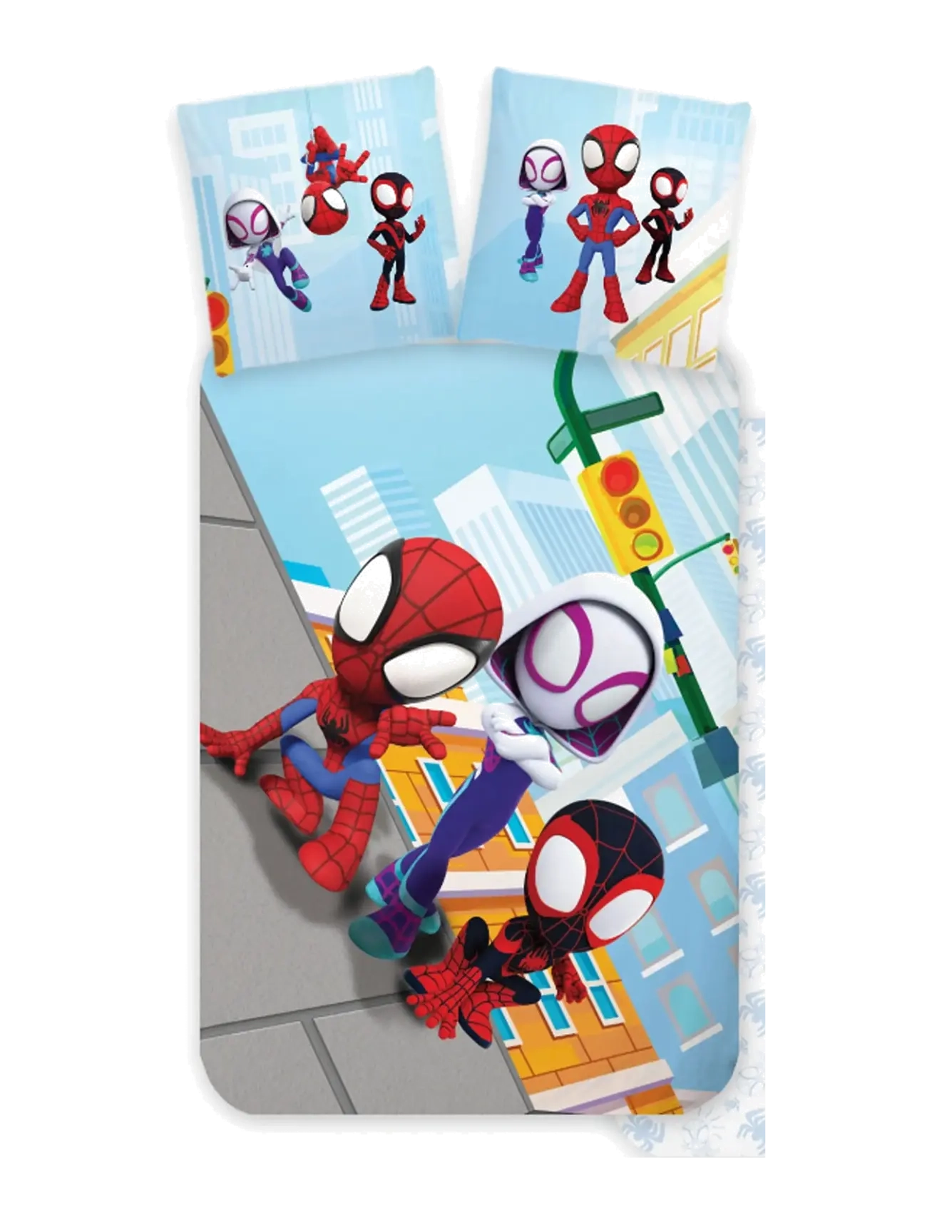 Spider-man Bed Linen Senior Spidey 5460 140X200, 60X63 Cm, Bed Lagen, Multi/mønstret, Str: 140X200.60X63CM