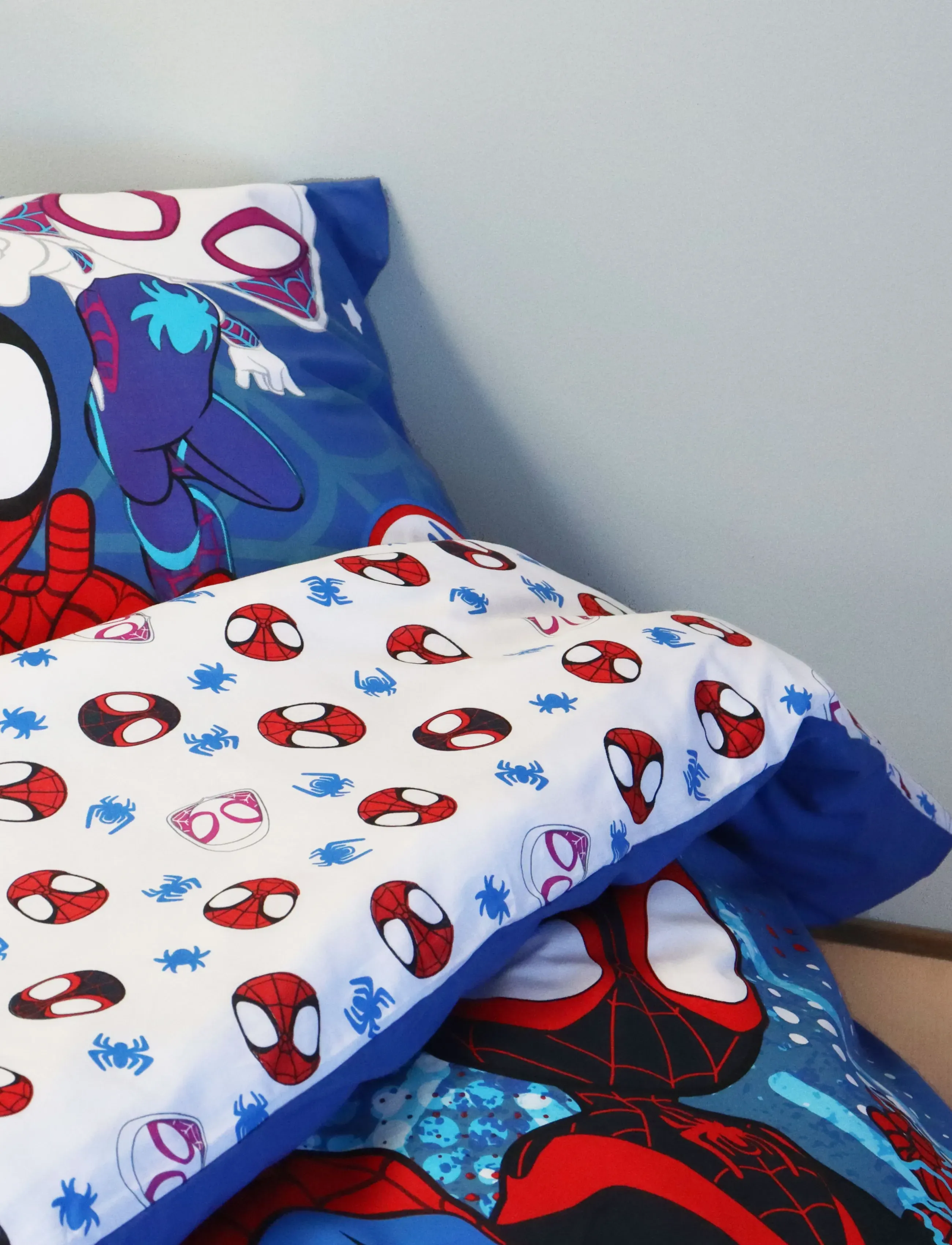 Spider-man Bed Linen Senior Spidey 5464 140X200, 60X63 Cm, 140X200.60X63 cm, Sleep Time, Blau - Sheets, Kinder