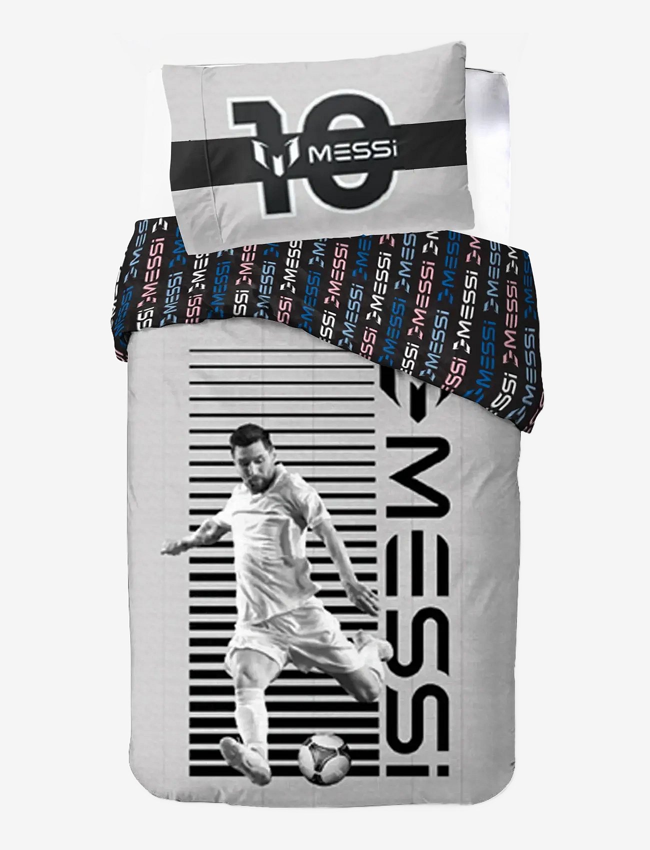 BrandMac Bed Linen Senior Messi 001 - 140X200, 60X63 Cm - Grey - 140X200.60X63CM
