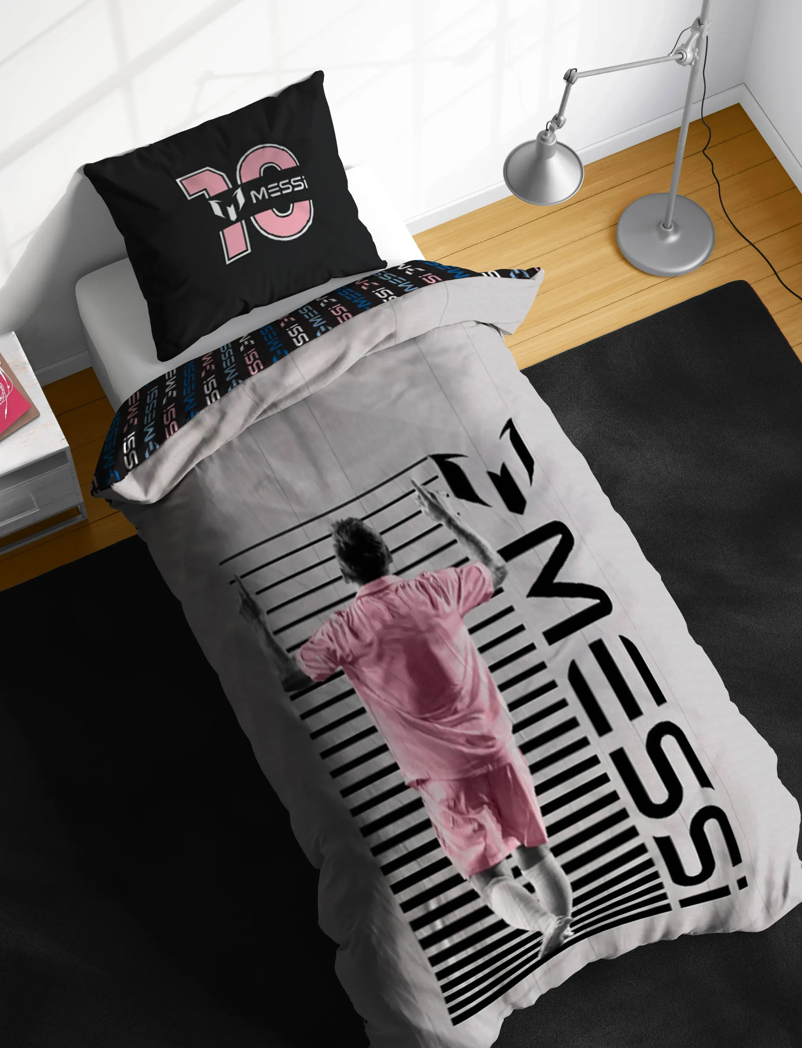 BrandMac Bed Linen Senior Messi 002 140X200, 60X63 Cm, Bed Lagen, Multi/mønstret, Str: 140X200.60X63CM