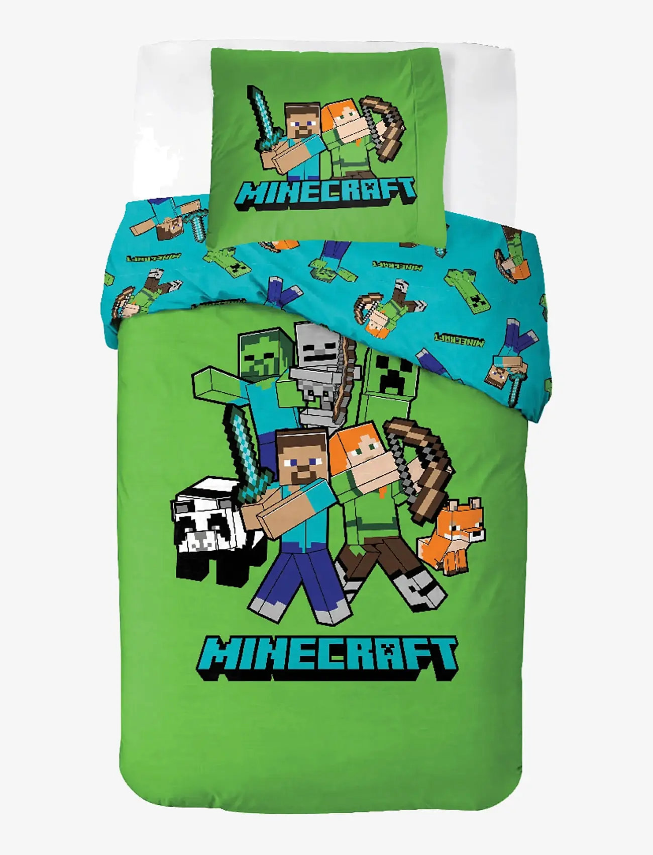 BrandMac - Bed linen Senior Minecraft Classic crew - 140x200, 65x65 cm - voodiriiete komplektid - multi coloured - 0