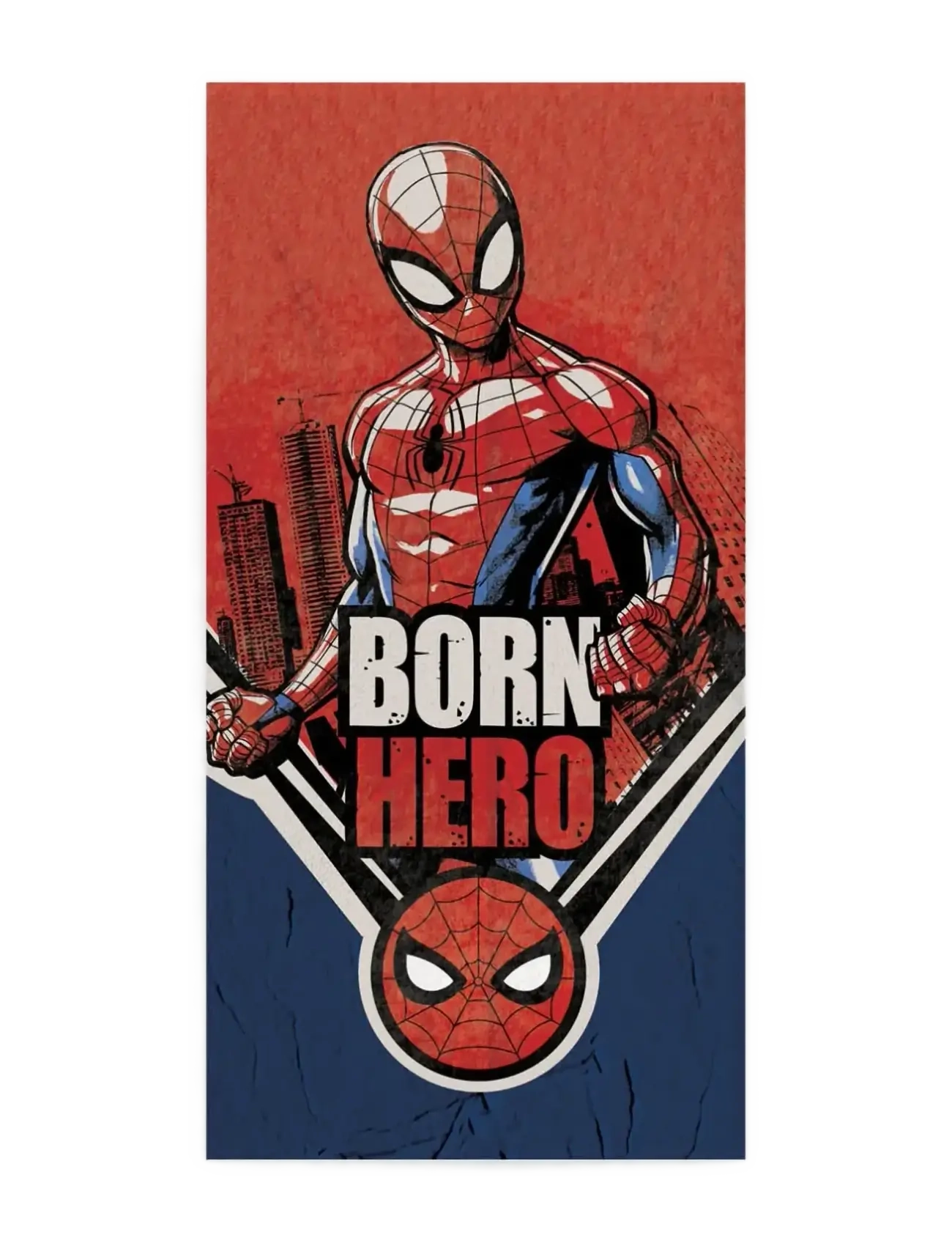 Spider-man Towel Spiderman 735 - 70X140cm, 70X140 cm, Red, Bath Time > Towels, Børn