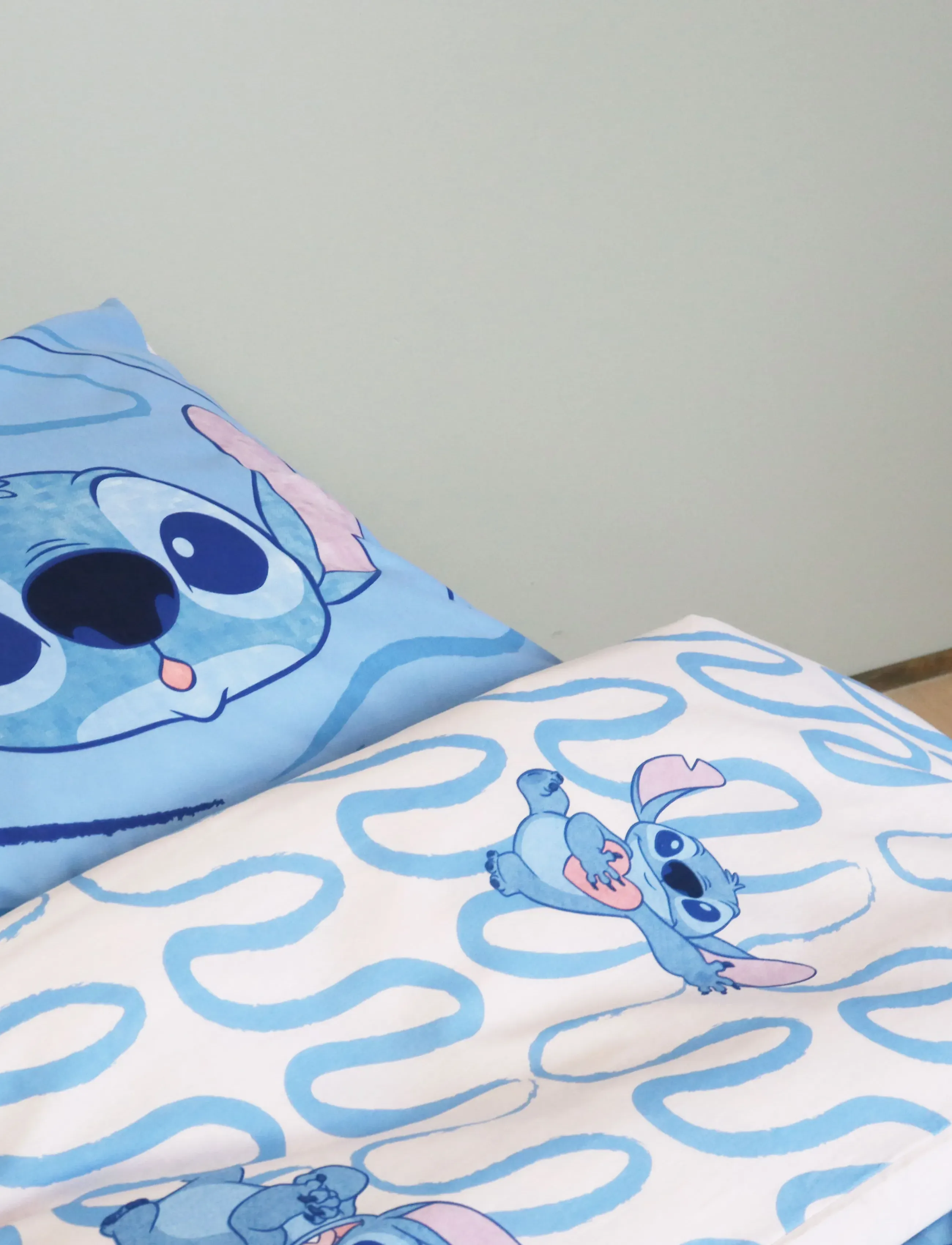 Lilo & Stitch Bed Linen 6020 100X140 40X45 Cm, 100X14040X45 cm, Sleep Time, Blau - Sheets, Kinder
