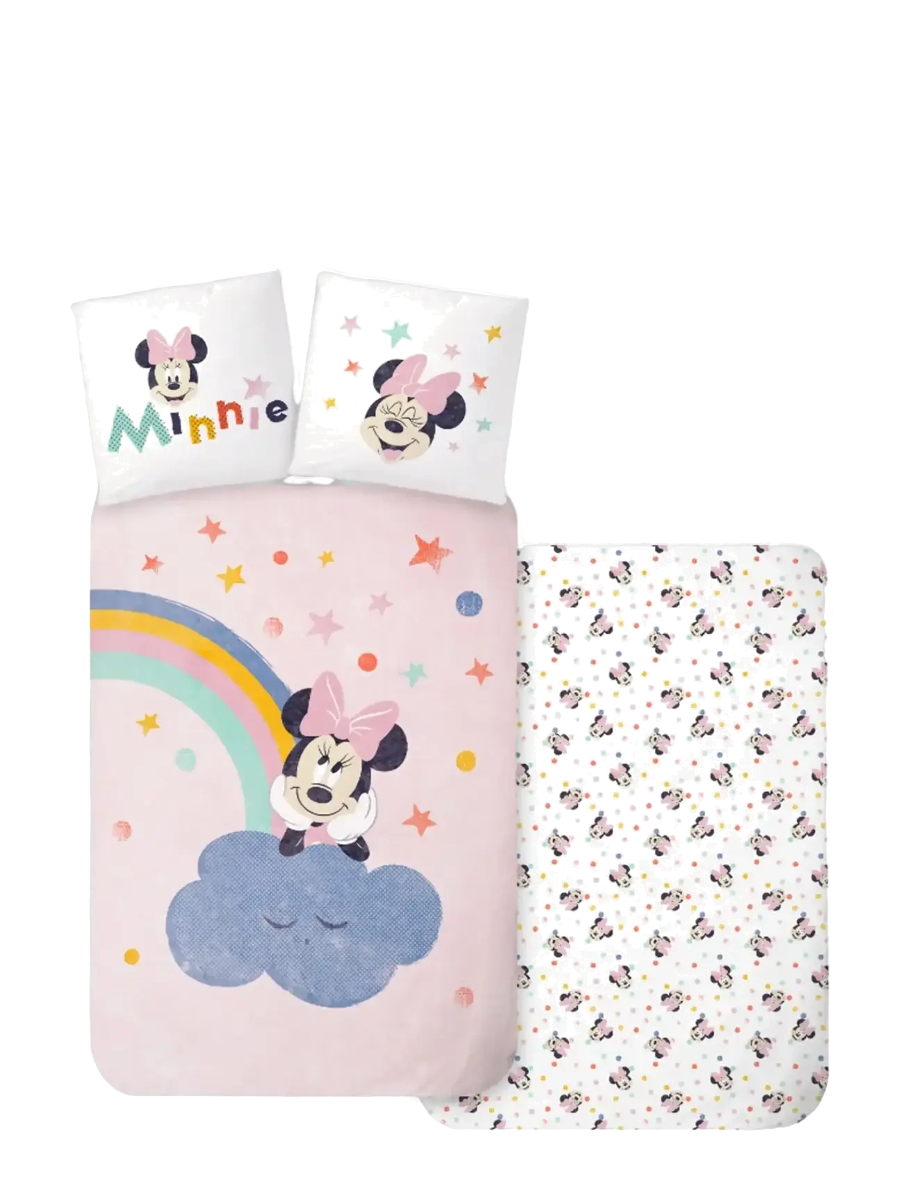 Minnie Maus Bed linen Minnie 3394 - 100x140 40x45 cm - Last chance - MULTI COLOURED / pink/rose
