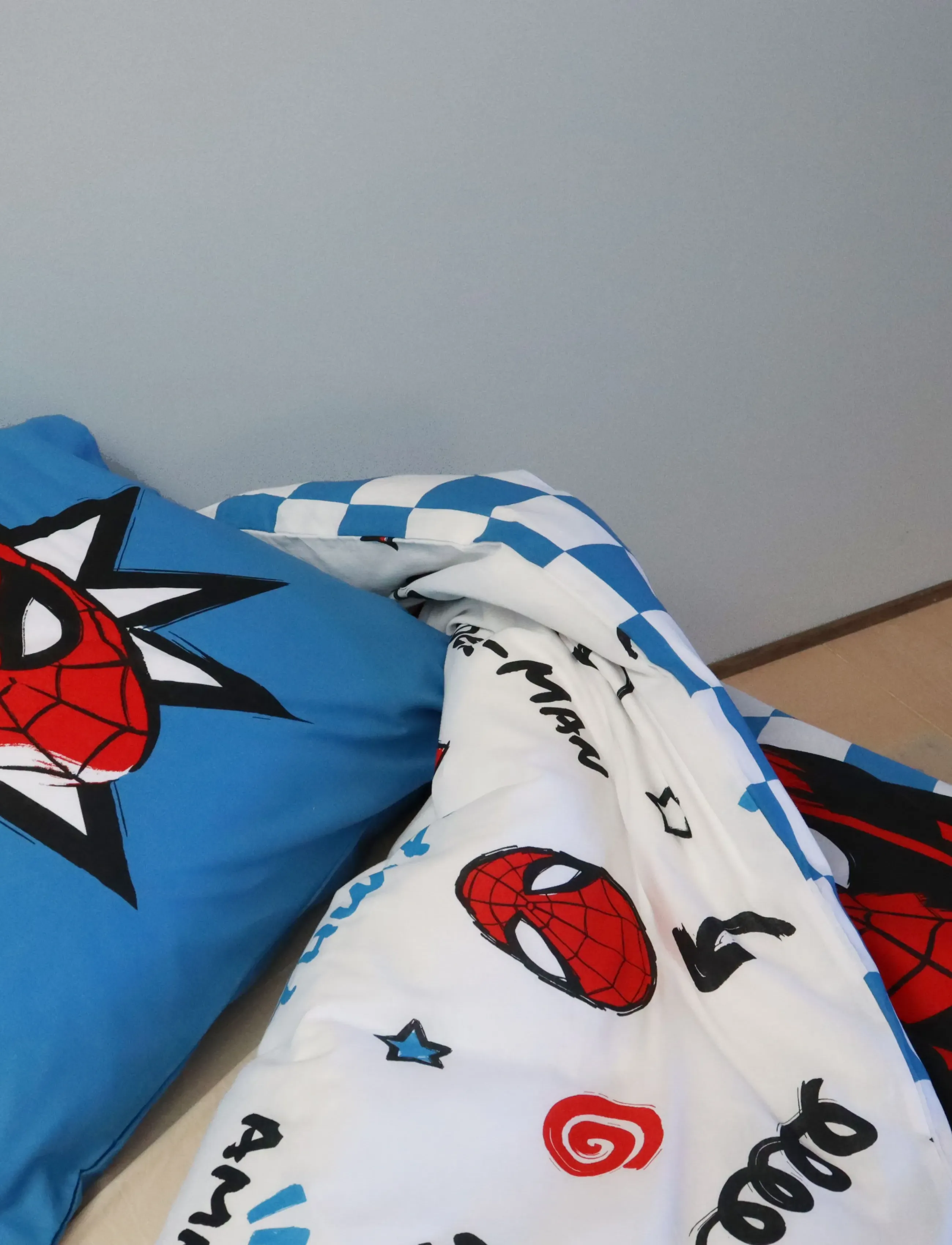 Spider-man Bed Linen Spiderman 3674 100X140 40X45 Cm, 100X14040X45 cm, Sleep Time, Blau - Sheets, Kinder