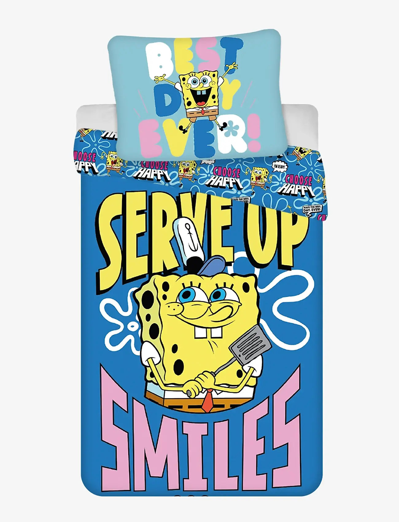 BrandMac - Bed linen Sponge Bob 1001 -140x200, 60x63 cm - bettwäsche-set - multi coloured - 0
