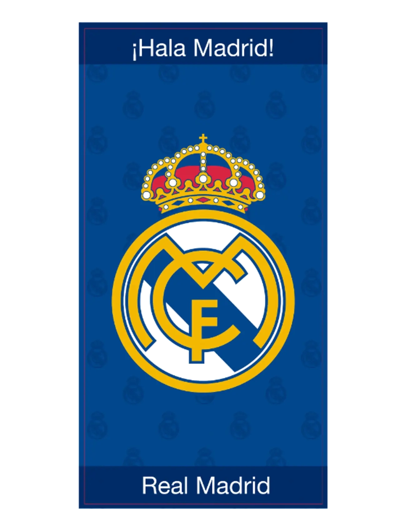 Fodbold Towel Real Madrid 17143 70X140Cm, 70X140 cm, Bath Time, Blau - Towels, Kinder
