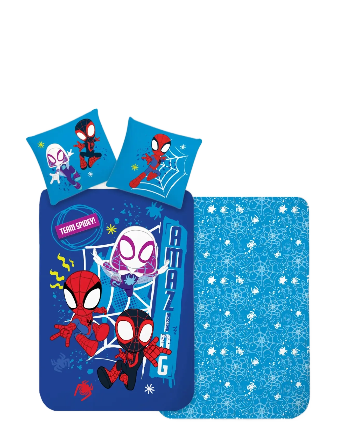 Spider-man Bed Linen Senior Spidey 1353 140X200, 60X63 Cm, Bed Sæt, Multi/mønstret, Str: 140X200.60X63CM