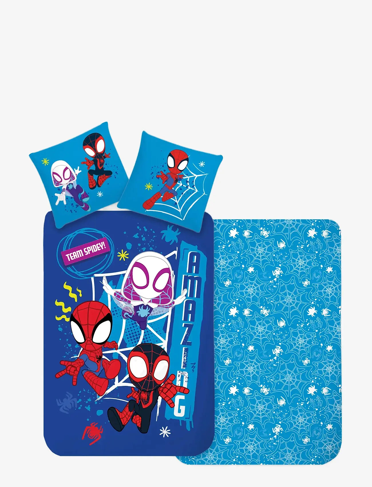 BrandMac - Bed linen Senior Spidey 1353 - 140x200, 60x63 cm - påslakanset - multi coloured - 0